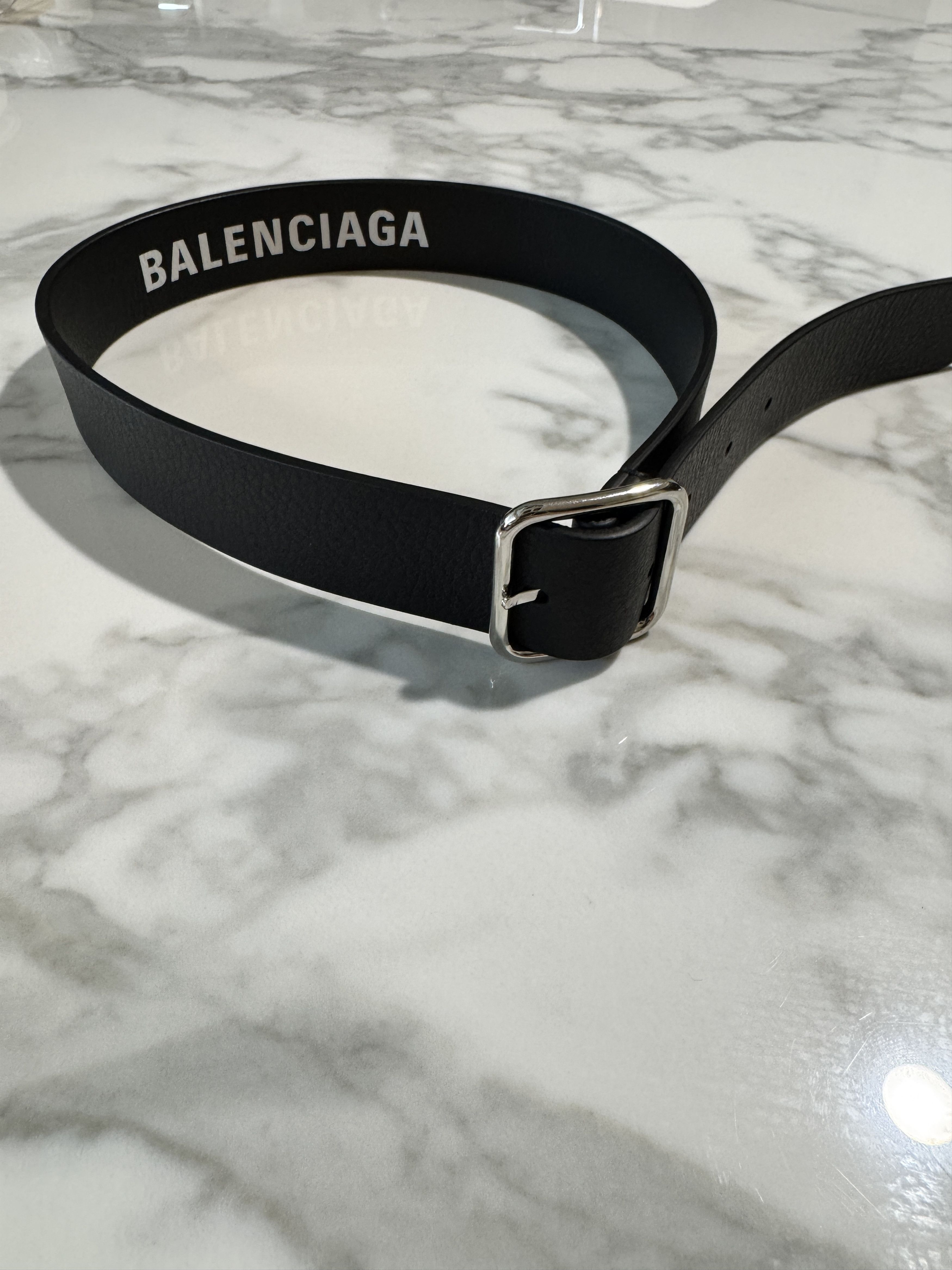 Balenciaga Every day logo belt Size 28 - 2 Thumbnail