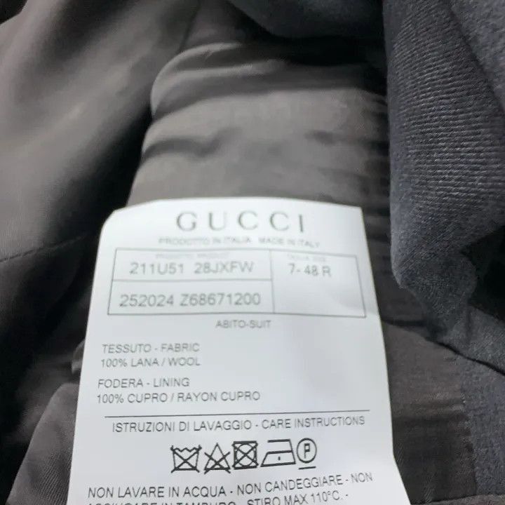 Gucci Gucci Gray Single Button Suit Set-2507 Size US XXL / EU 58 / 5 - 4 Thumbnail