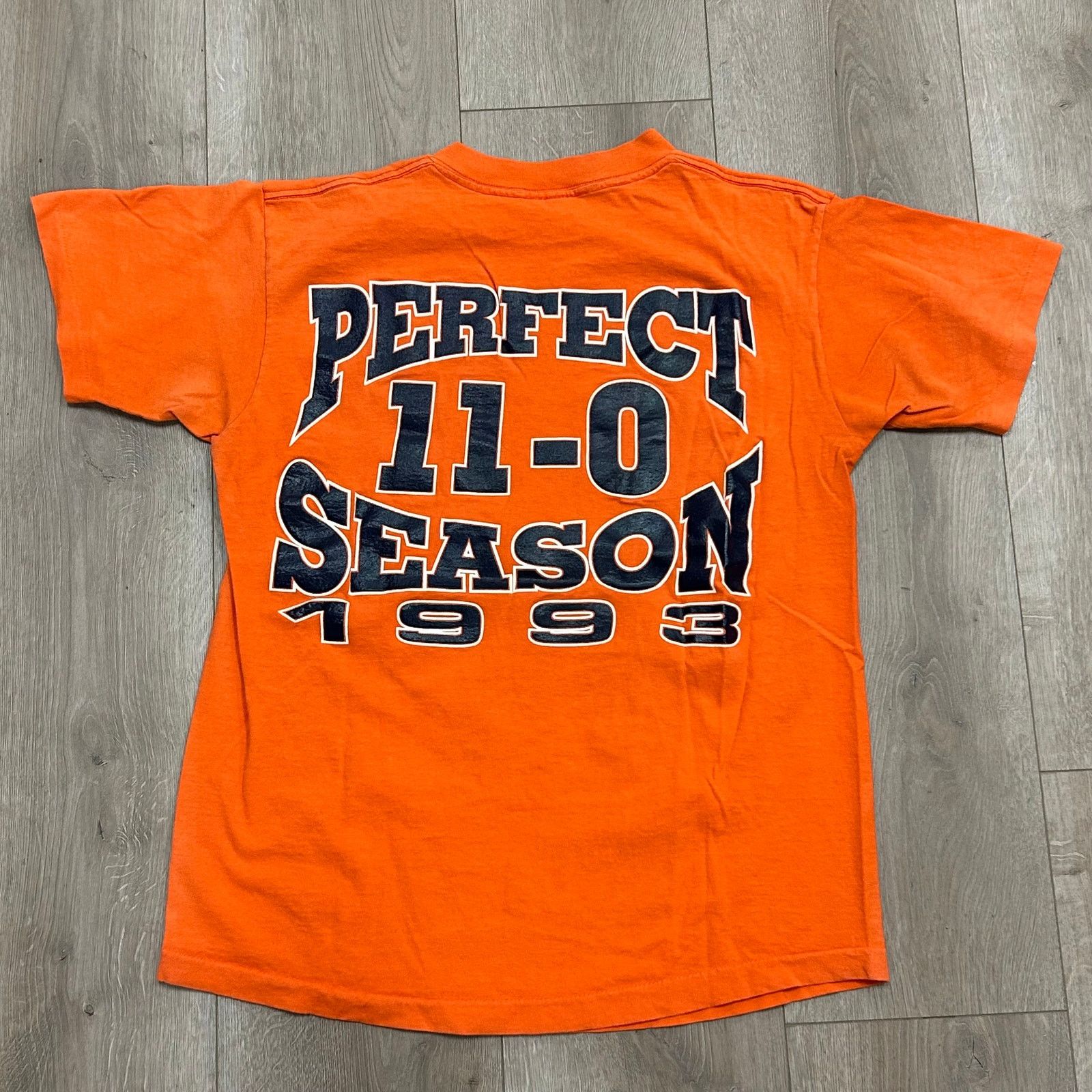 Vintage Vintage 1993 Auburn University Perfect Season Orange Tee Size US M / EU 48-50 / 2 - 4 Thumbnail