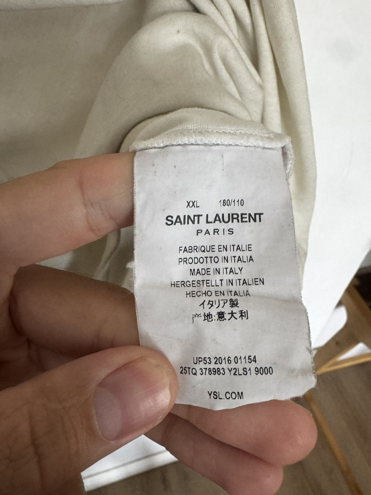 Saint Laurent Paris Bloodluster t Size US XXL / EU 58 / 5 - 3 Thumbnail