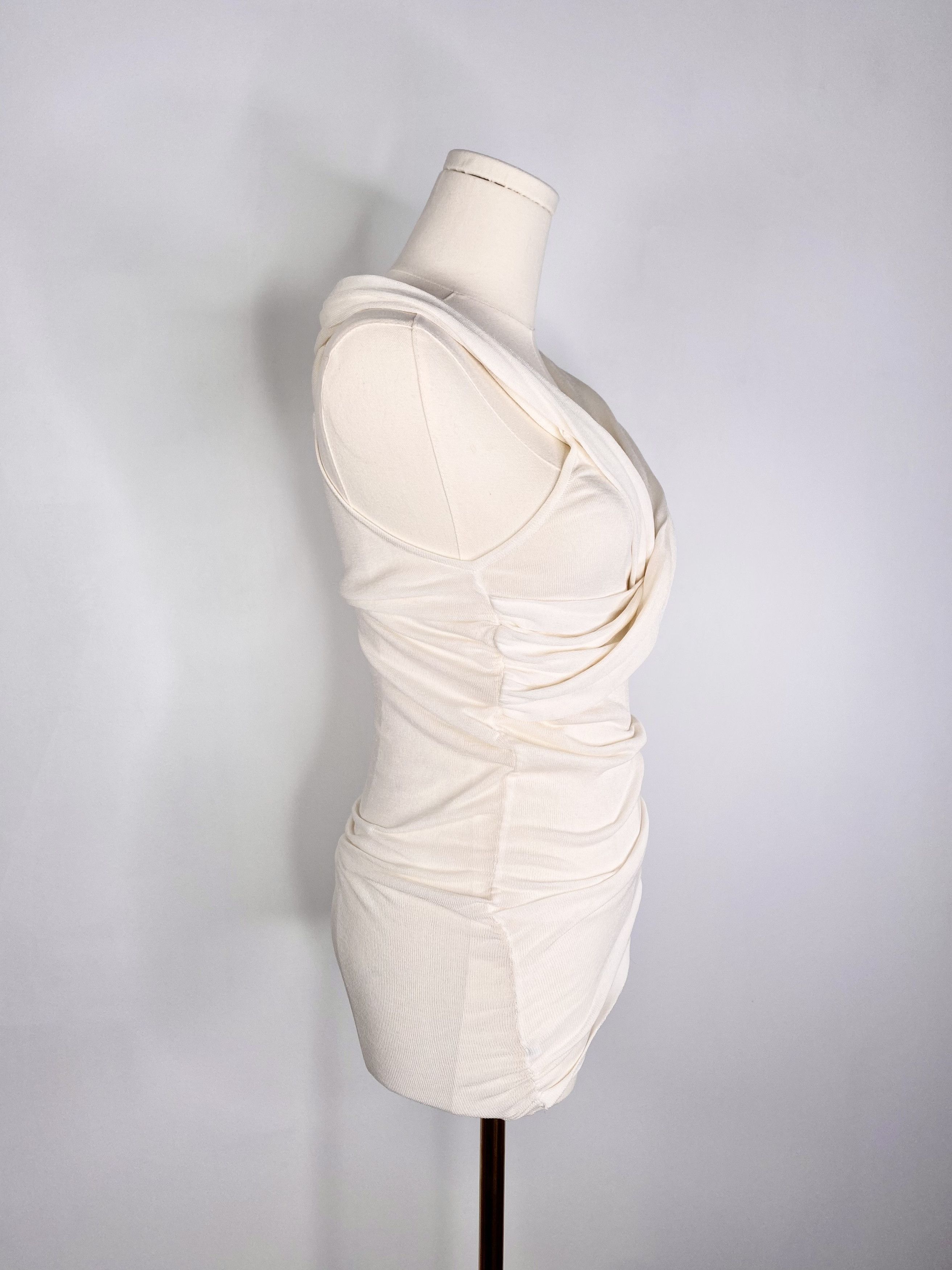 Designer Ana Molinari - Creme wrap camisole blouse Size ONE SIZE - 5 Thumbnail