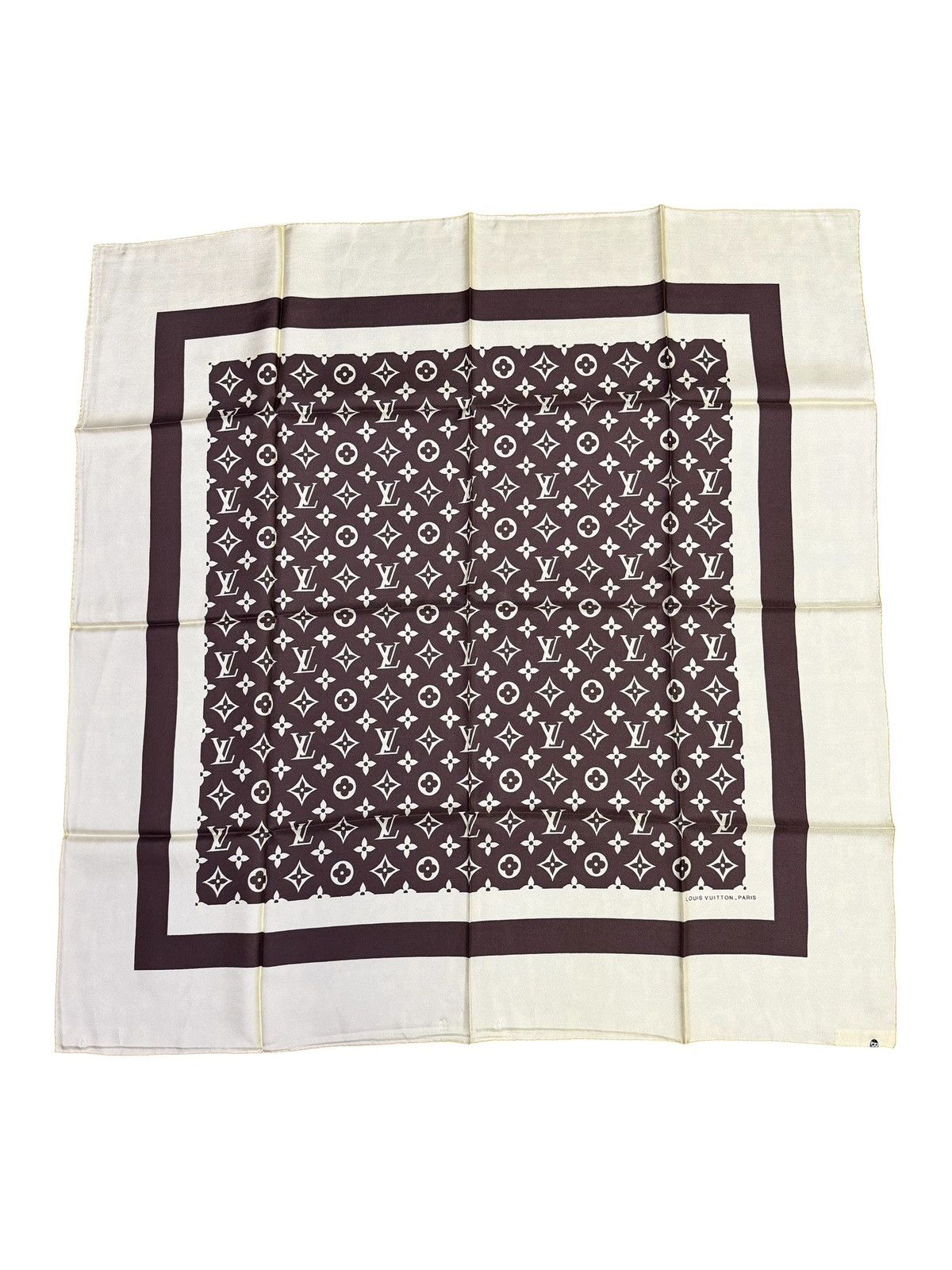 Louis Vuitton NOS Vintage Louis Vuitton Silk Scarf Classic Monogram Print Size ONE SIZE - 1 Thumbnail