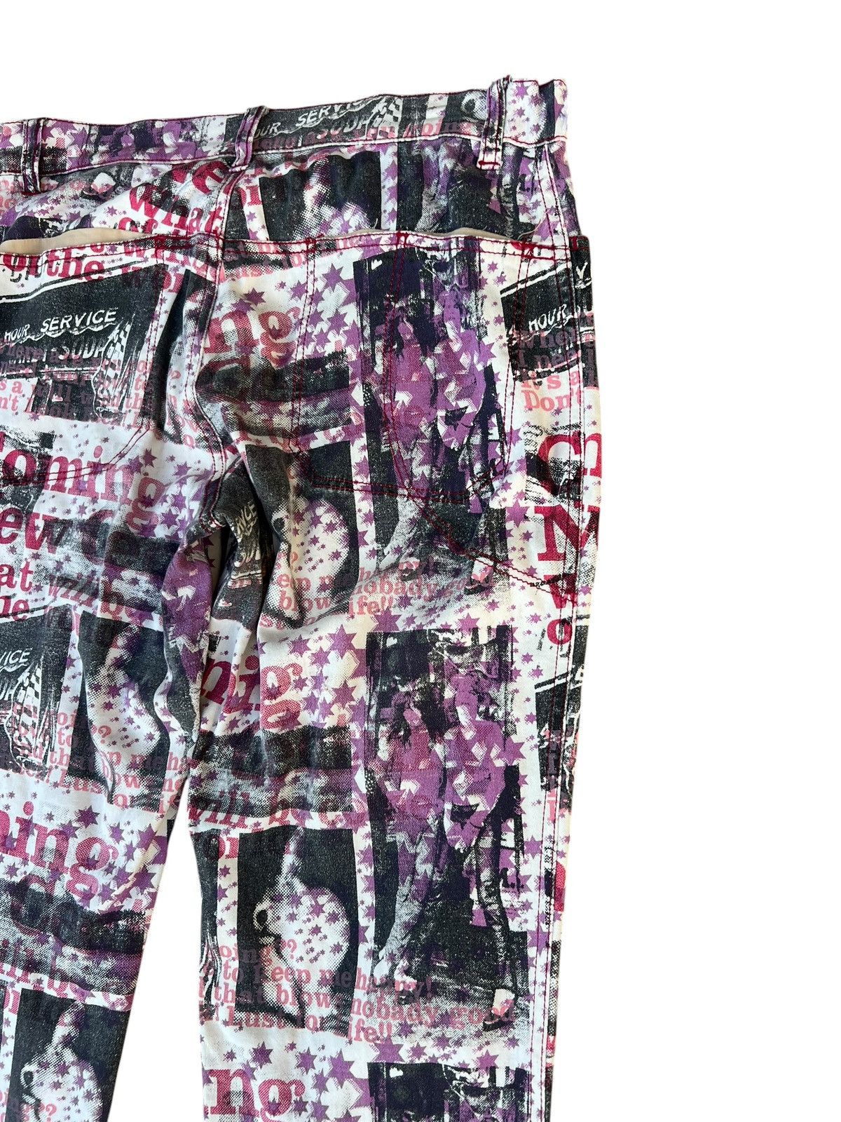 semanticdesign Vintage Algonquins Japan All Print Stretch Bootcut Pant Size US 29 - 14 Thumbnail