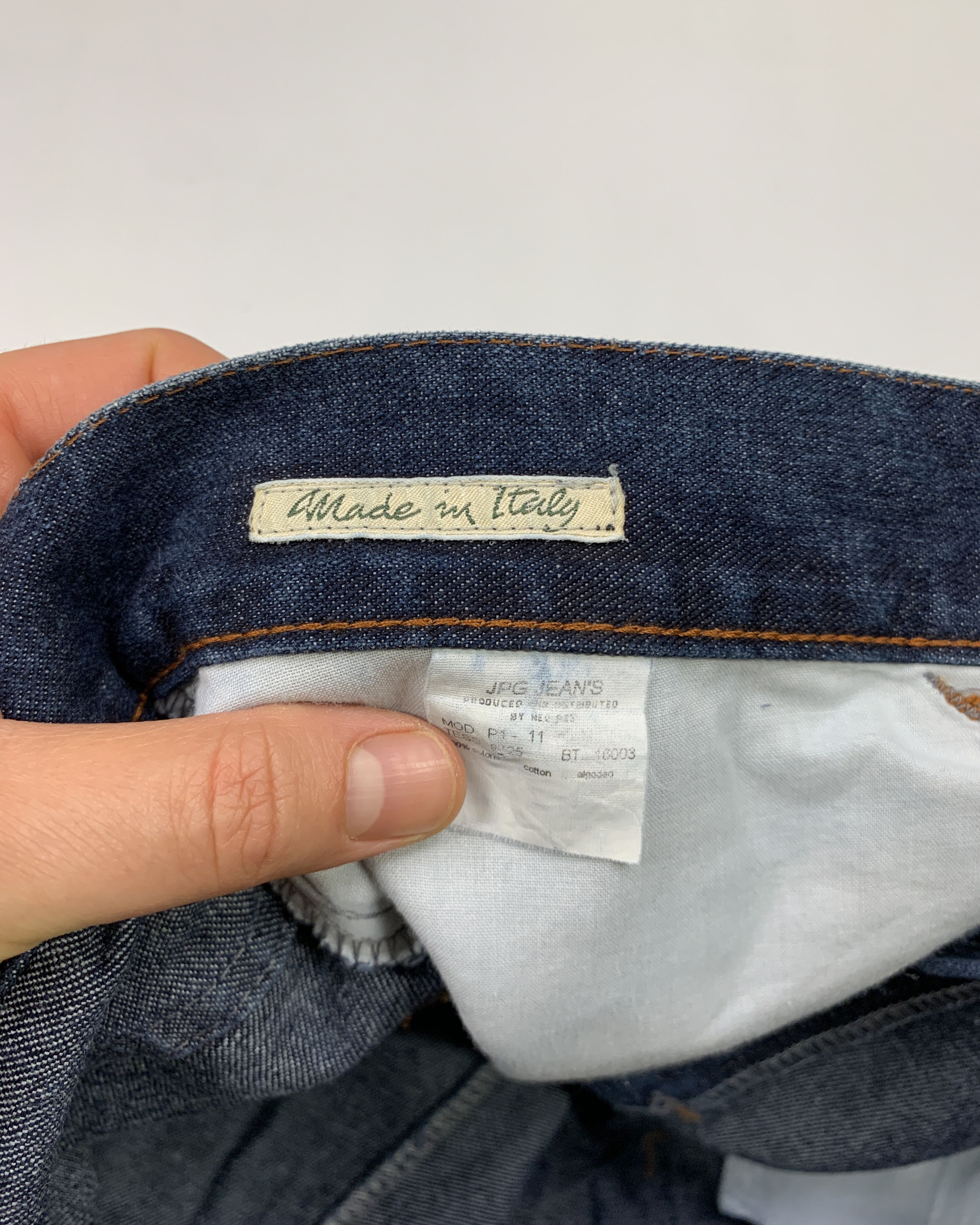 Jean Paul Gaultier 90s Embellished Flared Rave Jeans Size 30" / US 8 / IT 44 - 9 Thumbnail