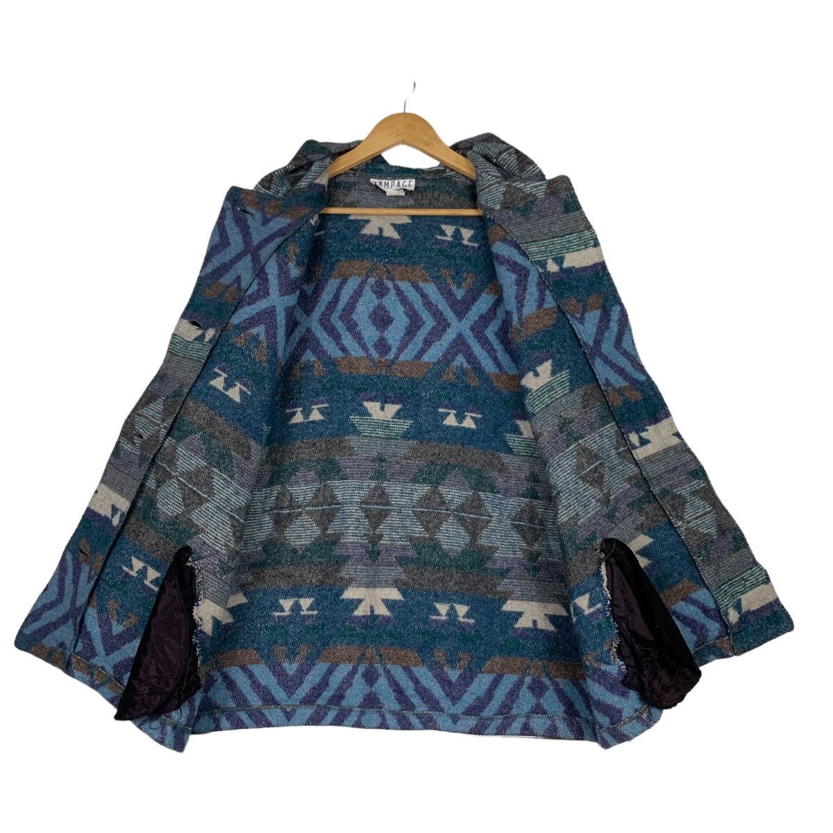 Vintage RAMPAGE Native Navajo Toggle Button Hoodie Jacket #1039-C47 Size US M / EU 48-50 / 2 - 11 Thumbnail