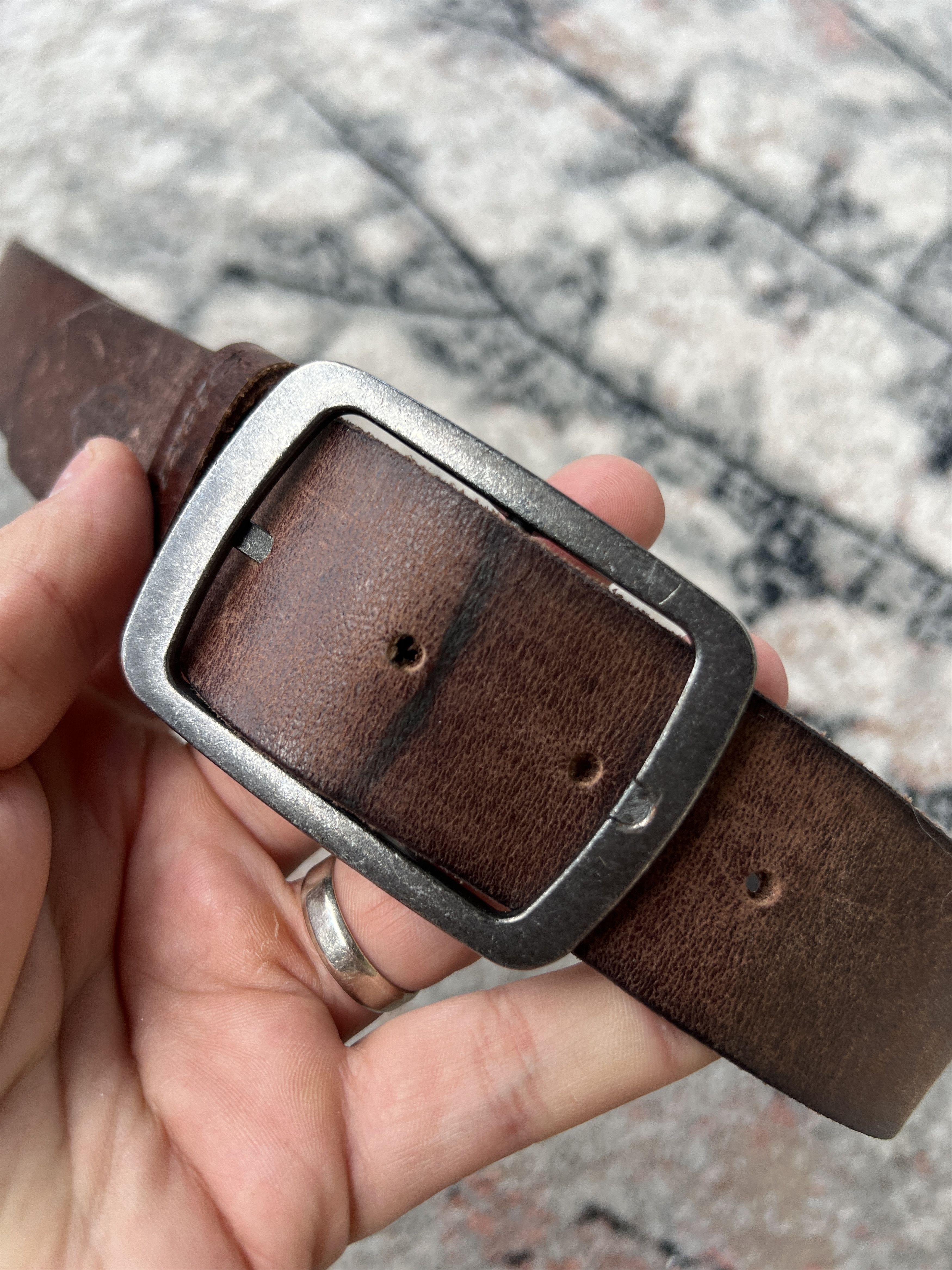 Dickies × Leather Dickies Leather Belt Size ONE SIZE - 2 Thumbnail