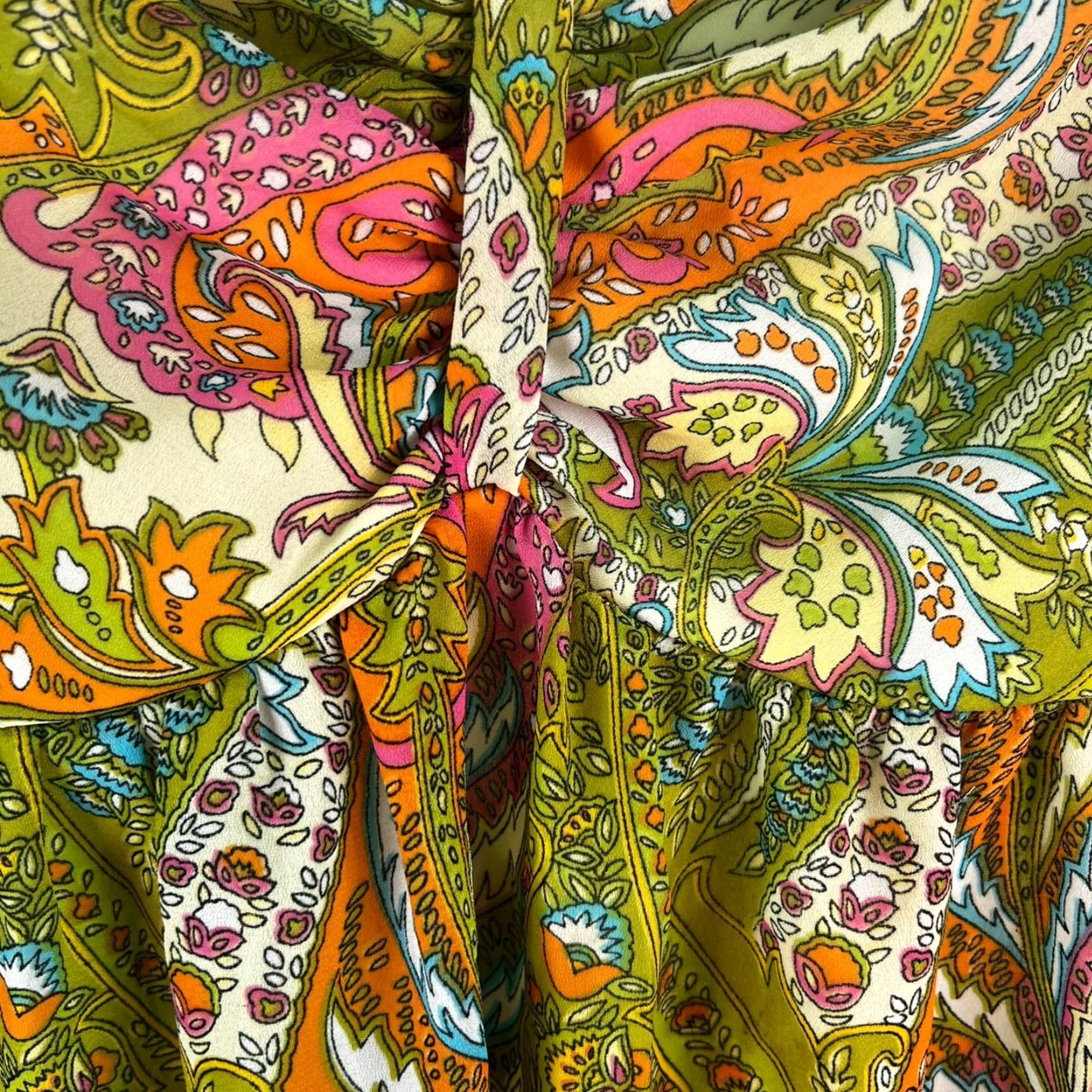 Vintage VINTAGE Ashley Stewart Top Halter Shirt Womens Size 22/24 Green Floral 1990s Casual Womens Size 3XL / US 20-22 - 5 Thumbnail