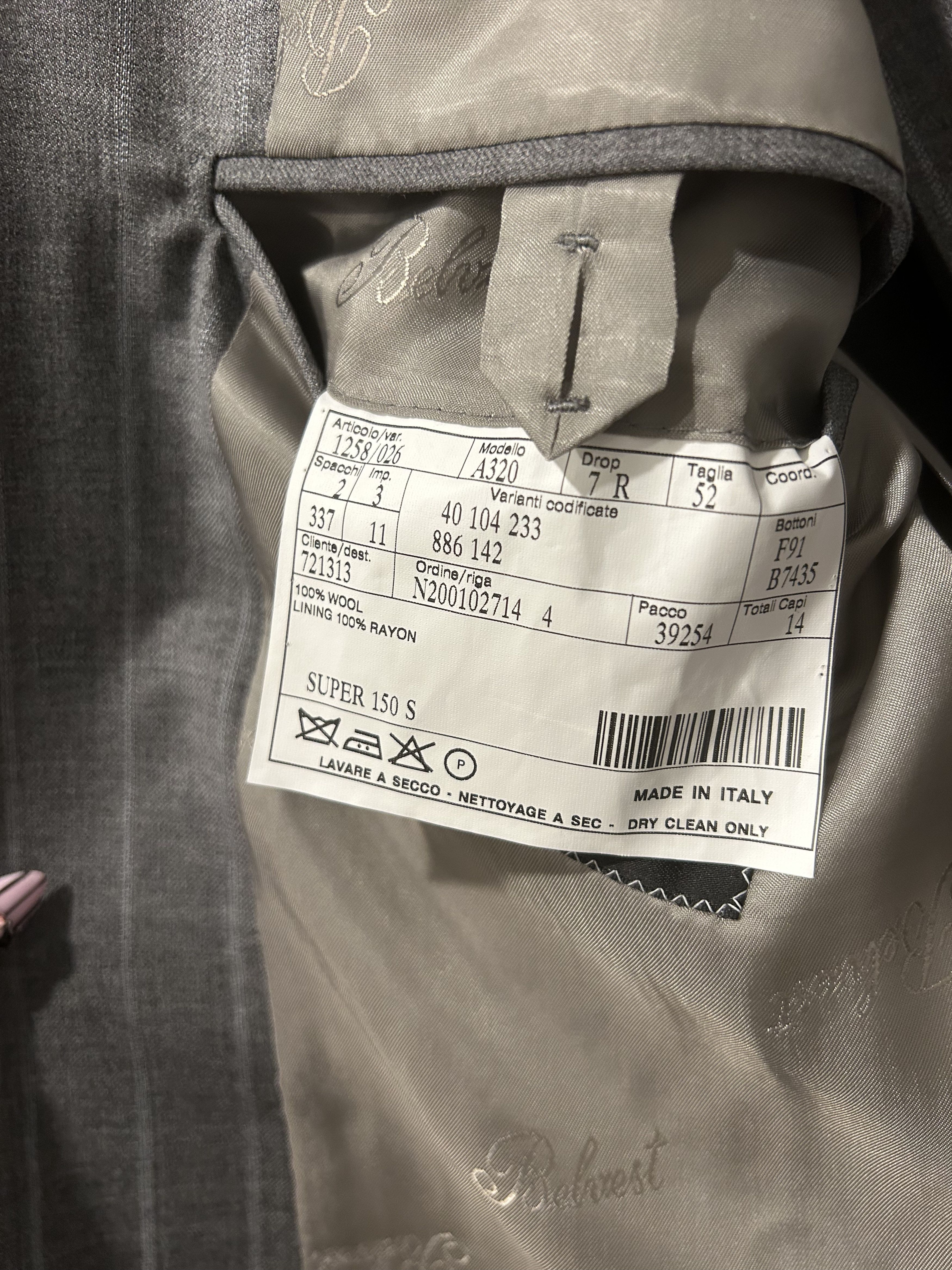 Other Vintage Custom Italian Behest Damiani Miami 2 Piece Suit Size 52R - 5 Thumbnail