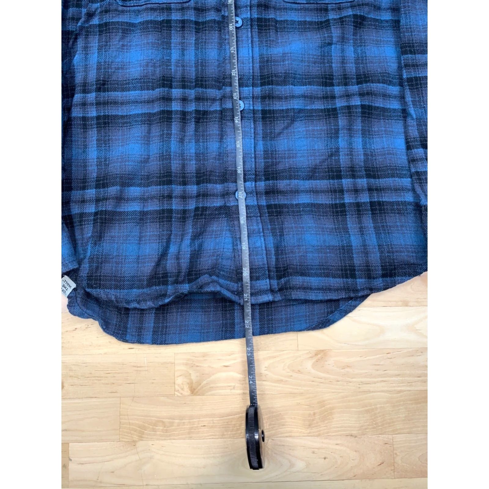 Vans Vans Flannel Womens M Blue Button-Up Plaid Shirt Off the Wall #6017 Size M / US 6-8 / IT 42-44 - 4 Thumbnail