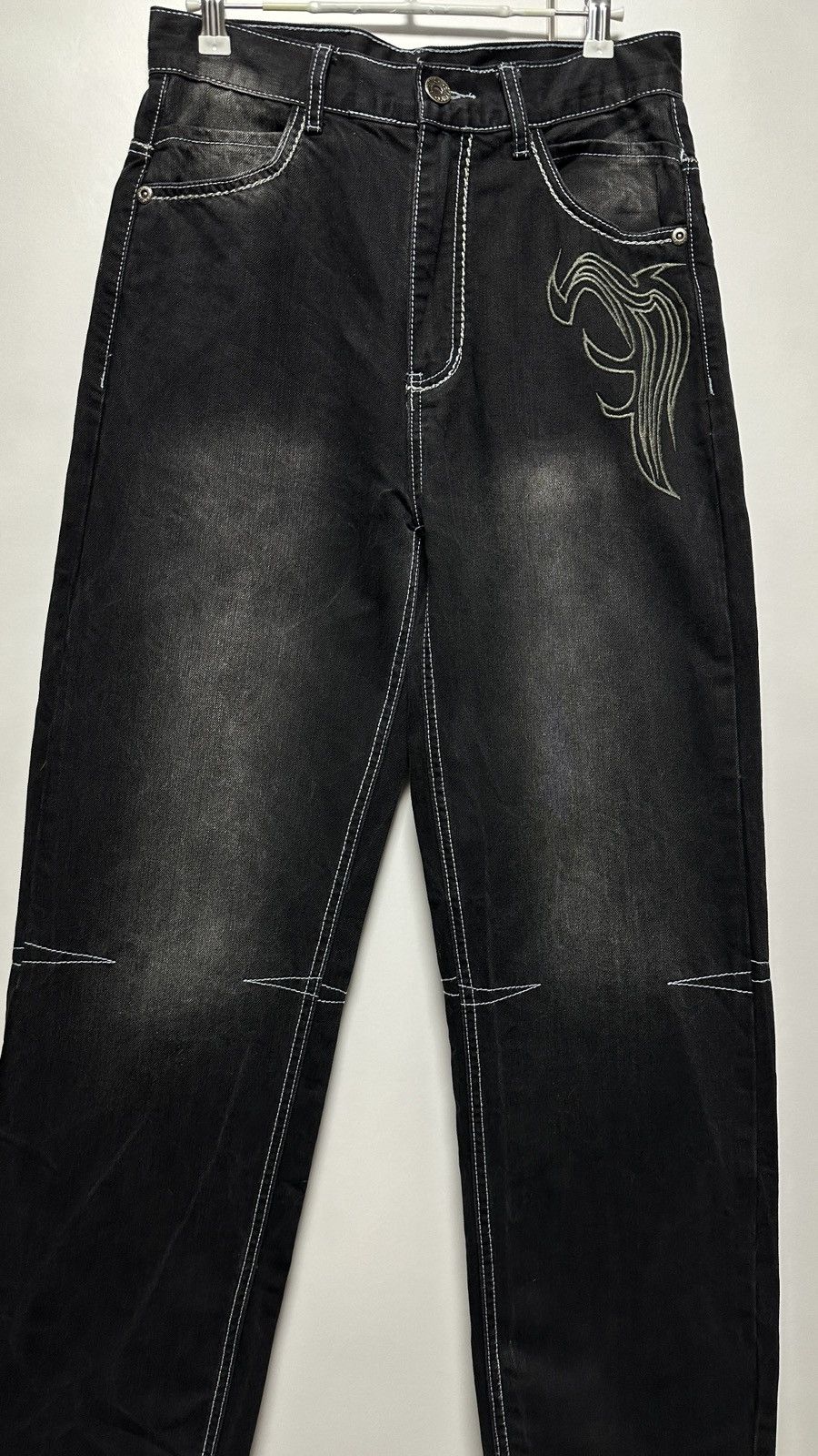 Other Vintage Y2K Play Bigg Jeans Black Wash Denim Japanese Style Size US 28 / EU 44 - 5 Thumbnail
