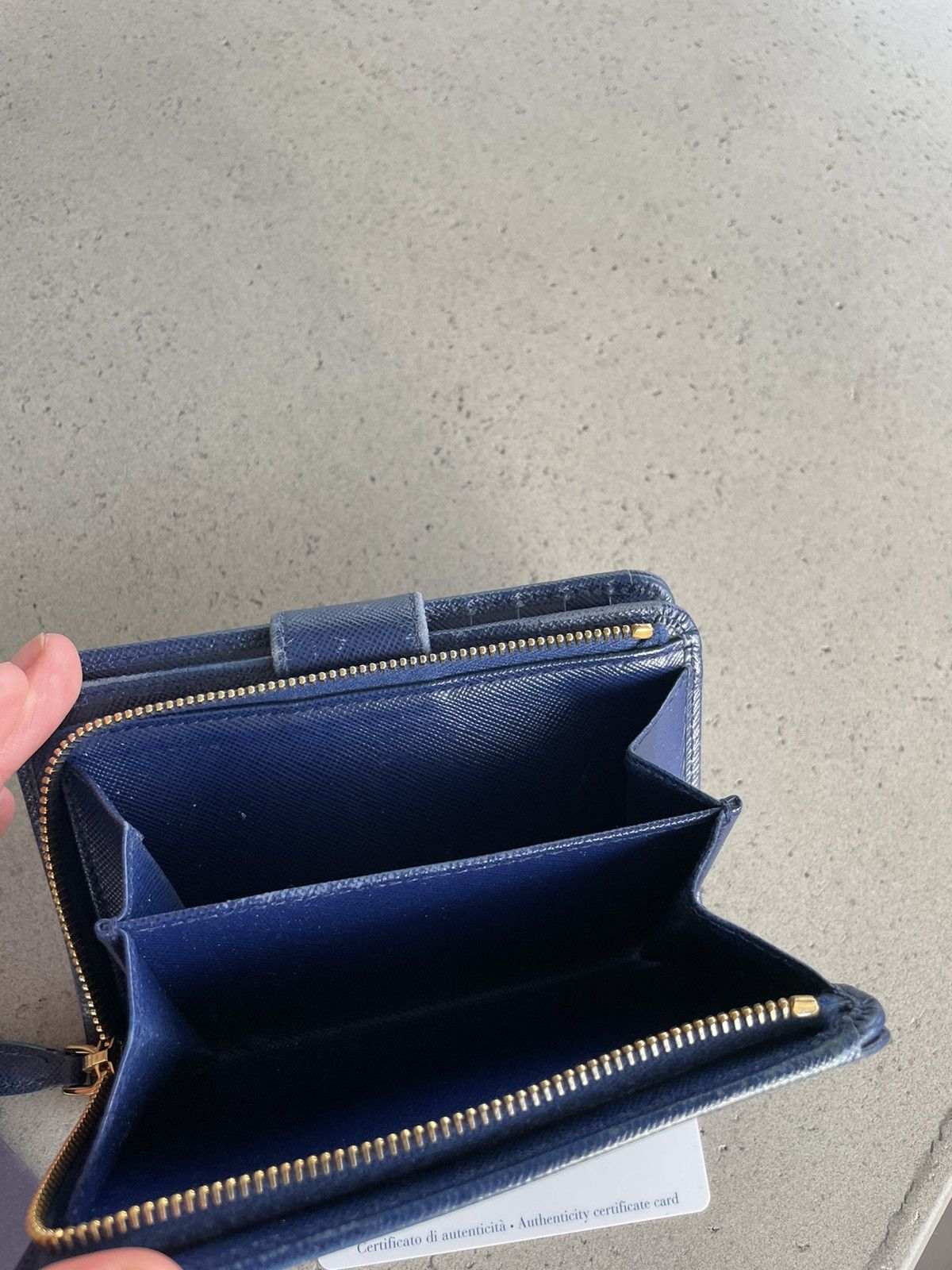 Prada Prada Saffiano Leather Bifold Wallet Size ONE SIZE - 10 Thumbnail