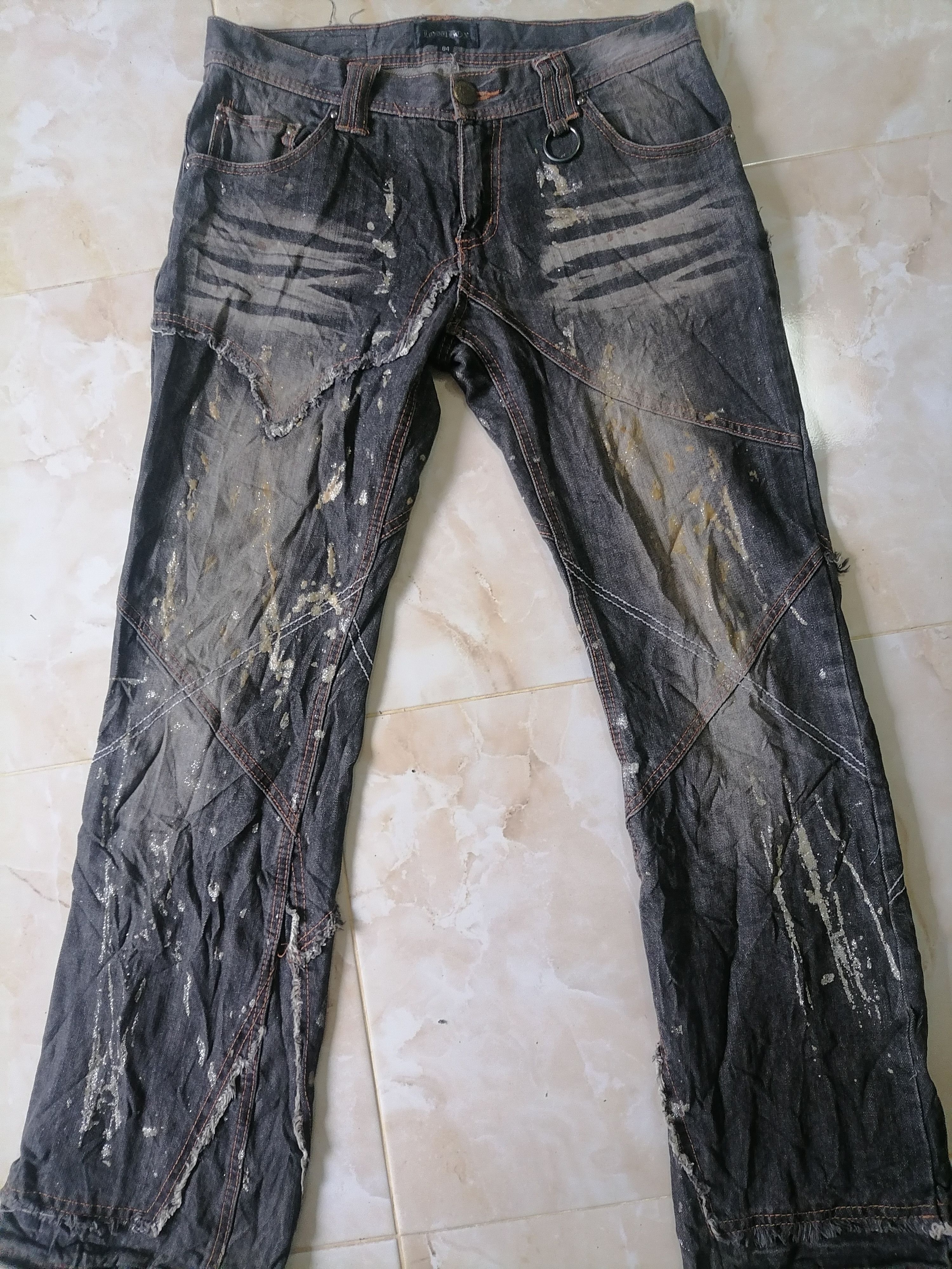 LOWBOX Lowbox Original Design Punk Style Jeans Size US 33 - 2 Thumbnail