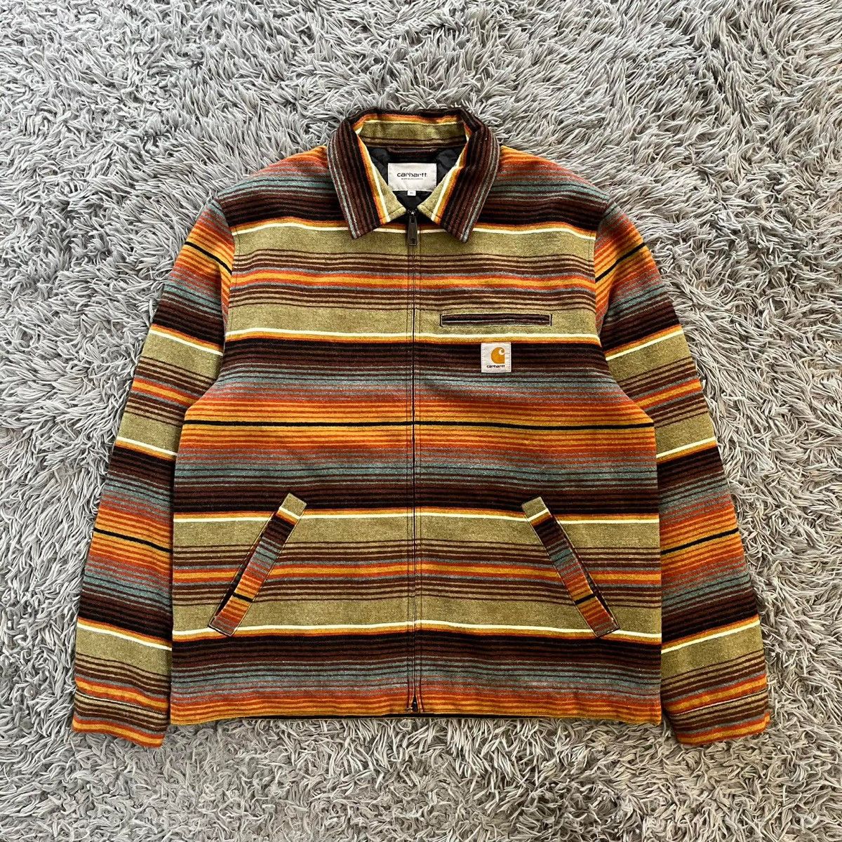 Carhartt Carhartt WIP Tucson StripeDollar DetroitJacket Quilted Lined Size US XL / EU 56 / 4 - 1 Thumbnail