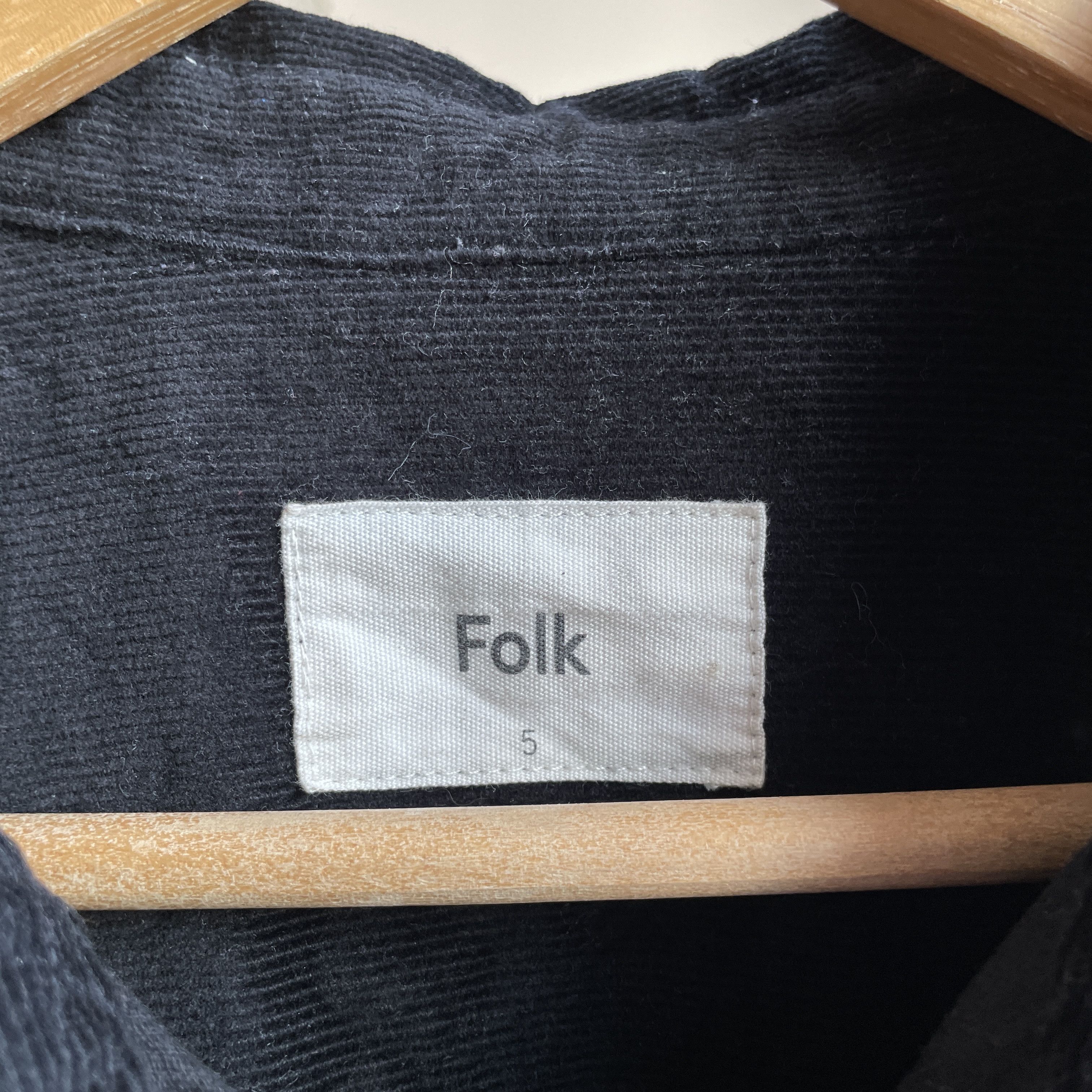 Folk Folk Black Heavy Corduroy Shirt Size 5 Size US L / EU 52-54 / 3 - 5 Thumbnail
