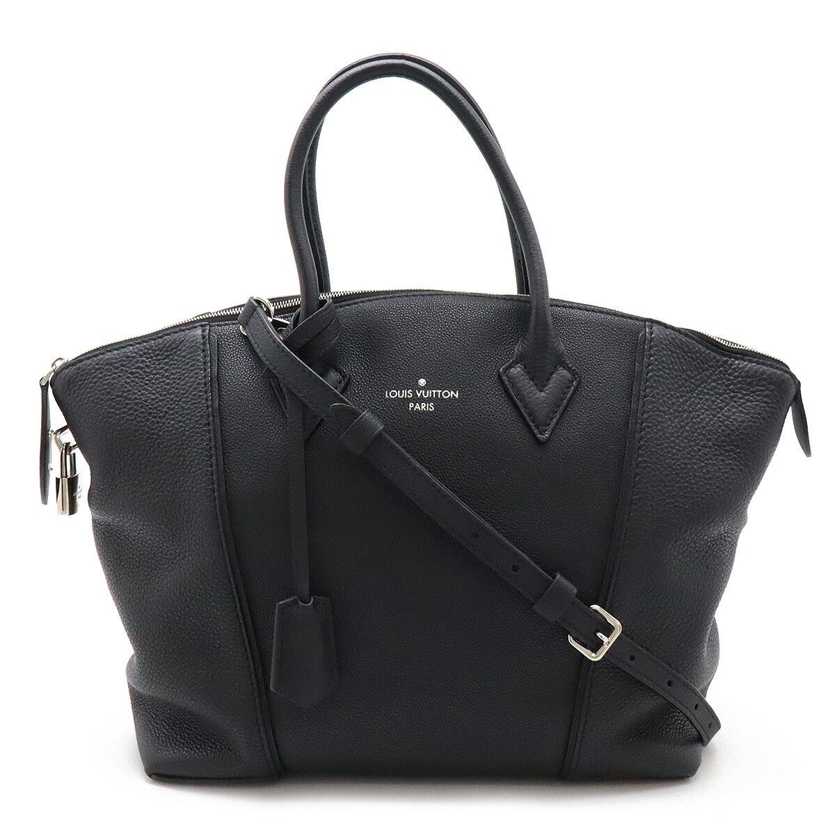 Louis Vuitton Louis Vuitton Veau Cachemire Lockit Pm 2Way Bag Noir M50028 Leather Shoulder Bag M50028 in Black, Women's