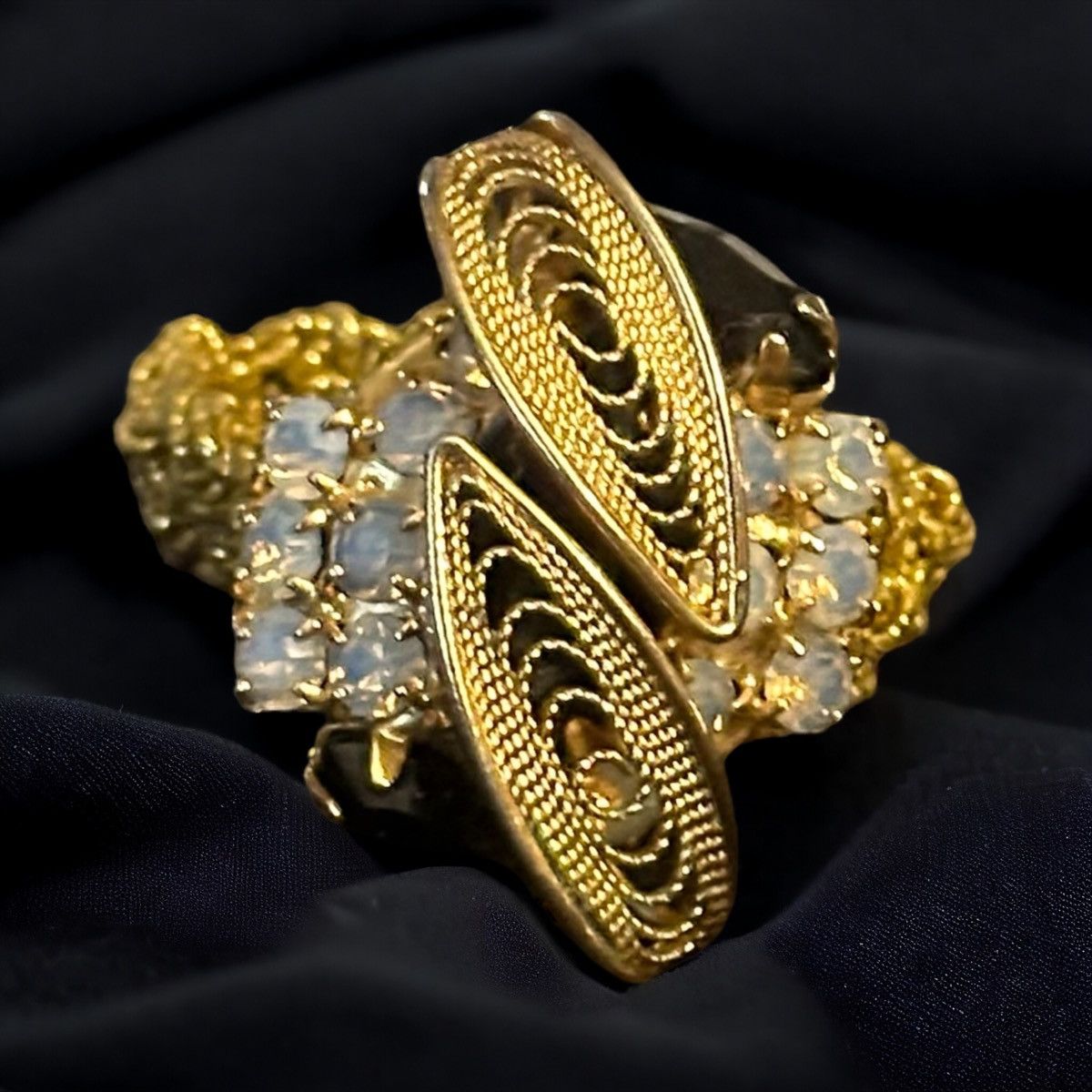 Vintage Vintage art deco macrame band ring Size ONE SIZE - 1 Thumbnail