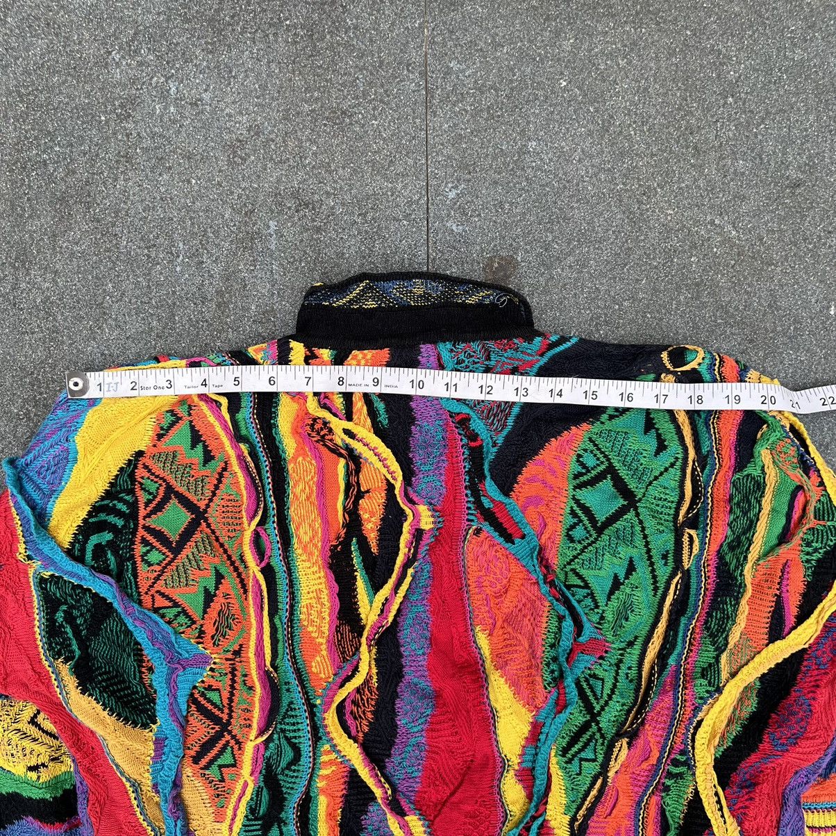 Coogi × Vintage Crazy Vintage Coogi 3D Cable Knit Multicolour Sweater Size US M / EU 48-50 / 2 - 8 Thumbnail