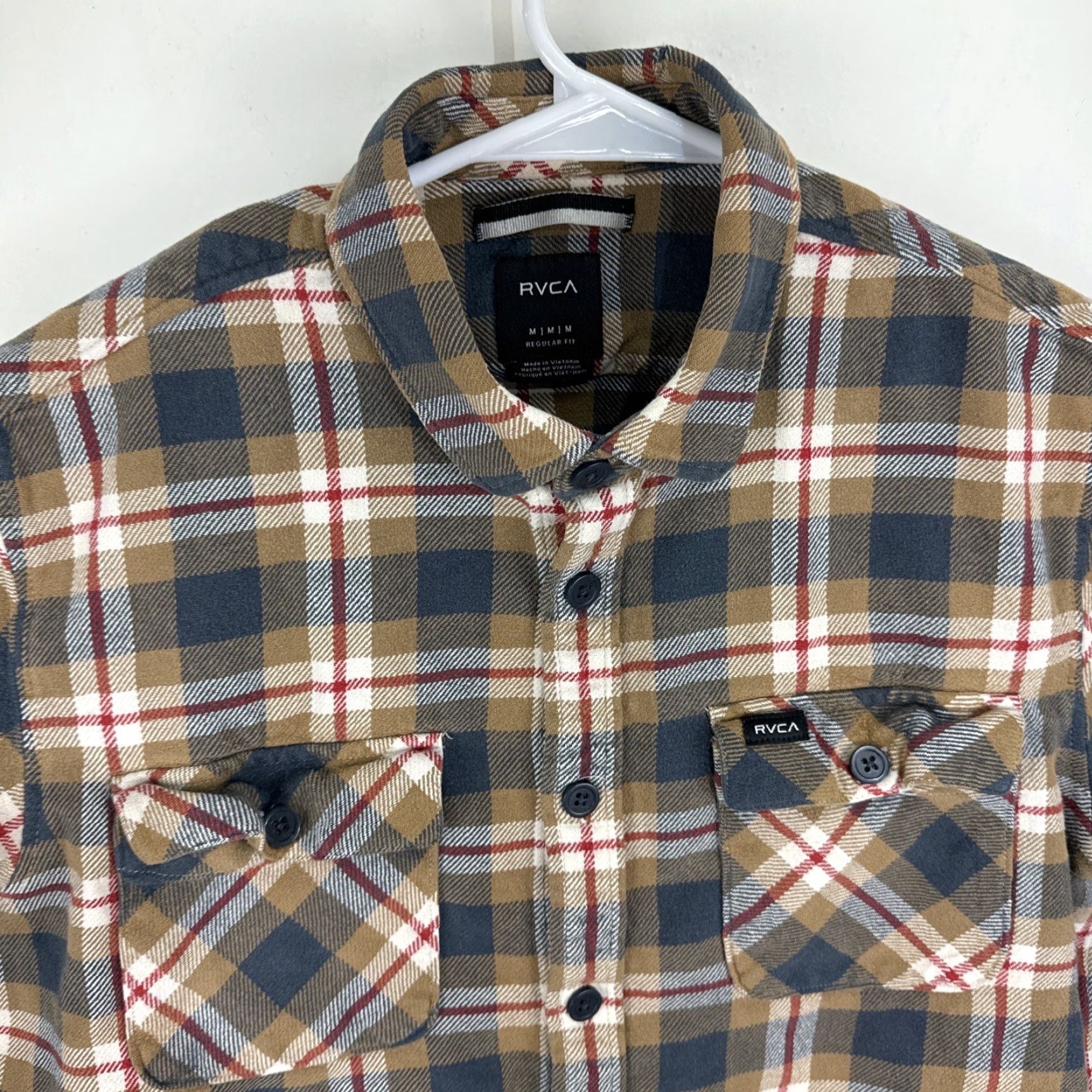 RVCA RVCA Shirt Medium Regular Multicolor Plaid Button-Up Outdoor Mens Size US M / EU 48-50 / 2 - 3 Thumbnail