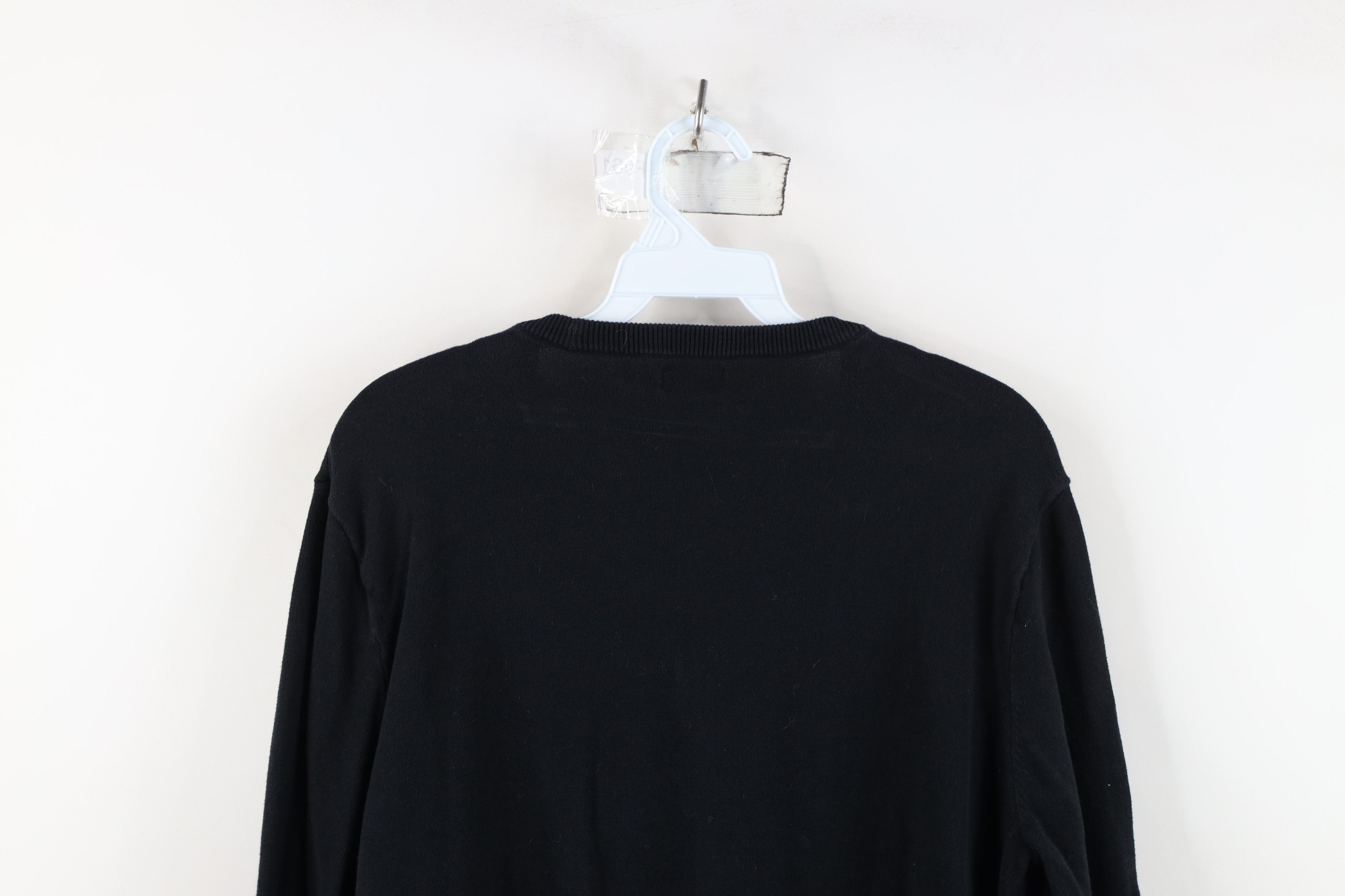 J.Crew J Crew Blank Lightweight Cotton Knit Crewneck Sweater Black Size L / US 10 / IT 46 - 13 Thumbnail
