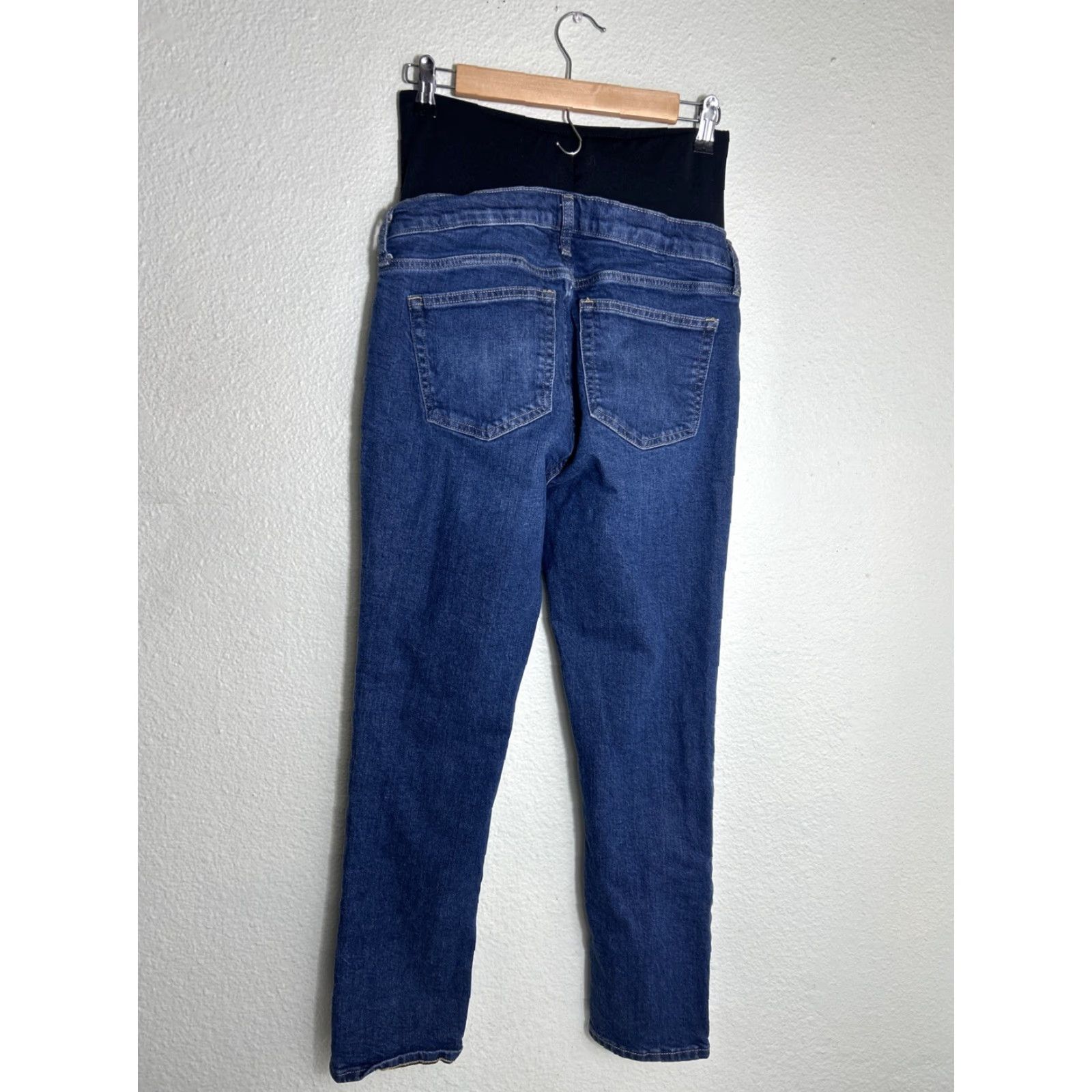 Gap Gap Maternity Jeans Dark Wash 4 32x27 Women Jeans Blue Straight Womens Size 27" / US 4 / IT 40 - 7 Thumbnail