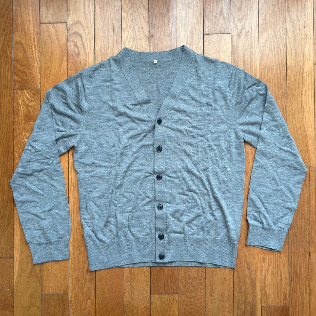 Muji MUJI LABO Wool Gray Cardigan – Made in Japan Size US L / EU 52-54 / 3 - 1 Thumbnail