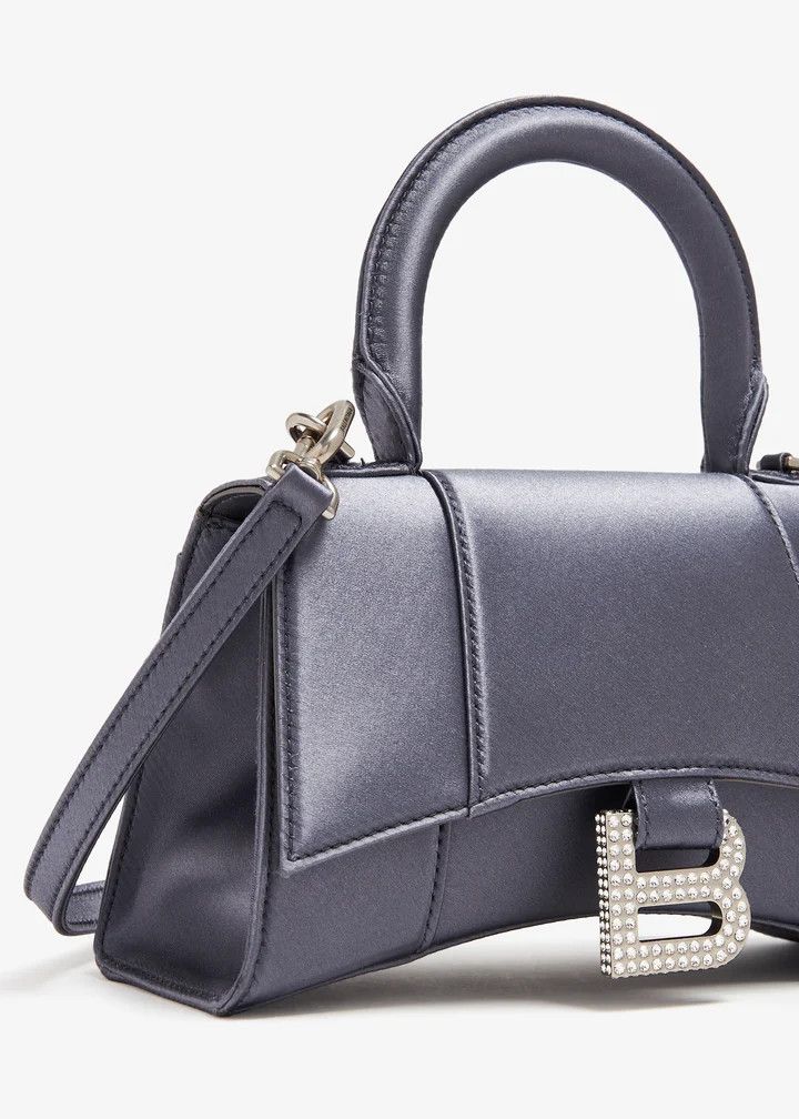 Balenciaga o1srvl11e0825 Size: OS / Hourglass XS Handbag Rhinestones Size ONE SIZE - 3 Thumbnail