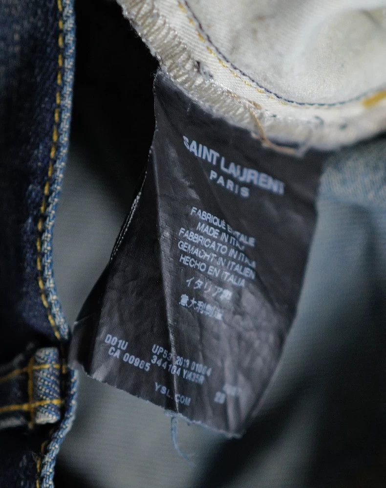 Saint Laurent Paris Saint Laurent Paris Washing oil stains to make old jeans Size 28" / US 6 / IT 42 - 5 Thumbnail