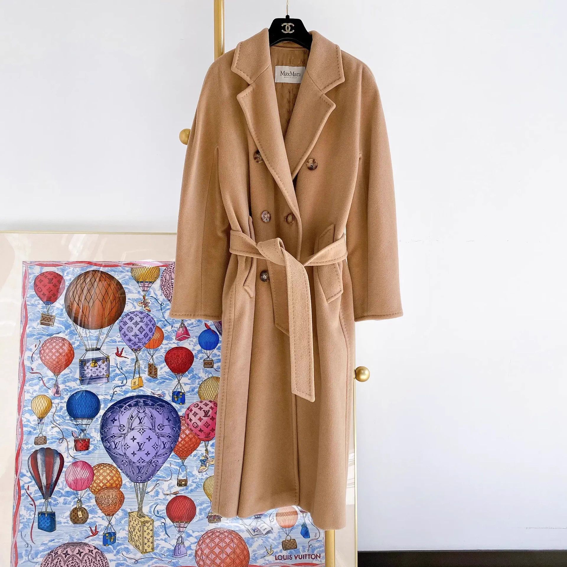 Max Mara Maxmara Khaki Coat 101801 34 Size XXS / US 00 / IT 34 - 1 Thumbnail