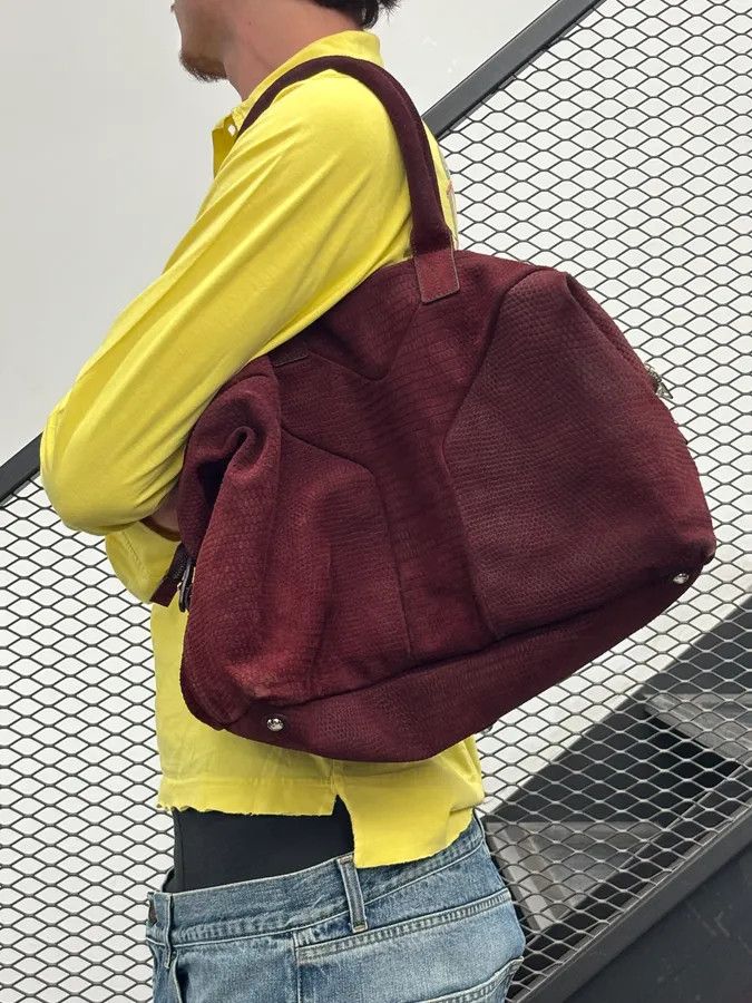 Yves Saint Laurent AW2009 Yves Saint Laurent Bordeaux Leather Handle Bag Size ONE SIZE - 3 Thumbnail