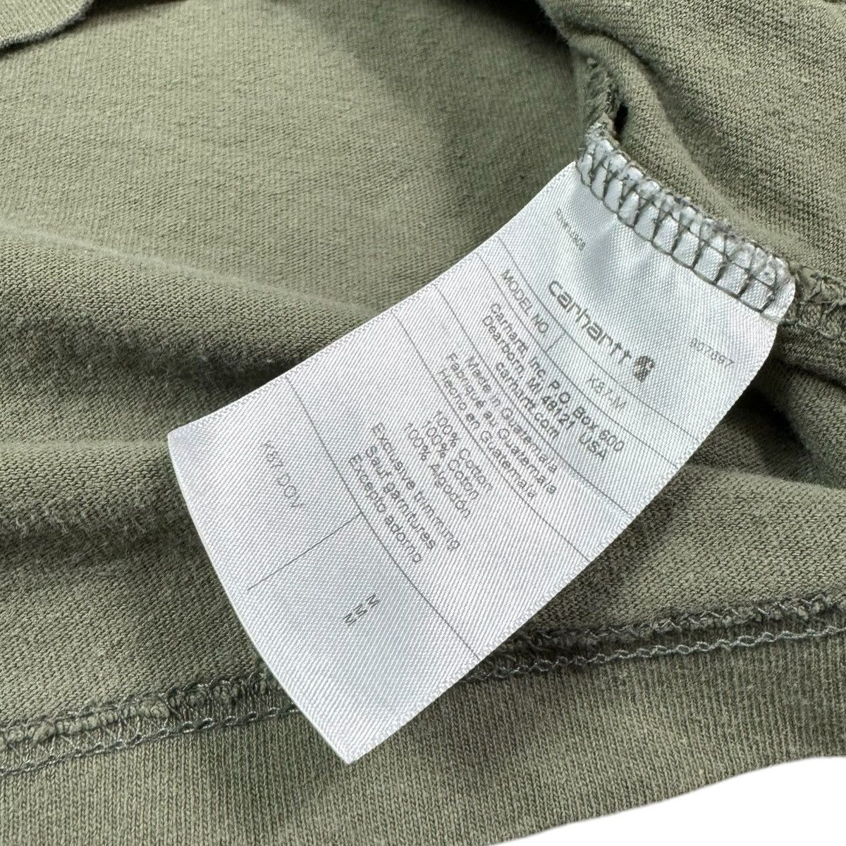 Carhartt Carhartt Green Patch Pocket Work Shirt Men's Medium FLAW Size US M / EU 48-50 / 2 - 6 Thumbnail