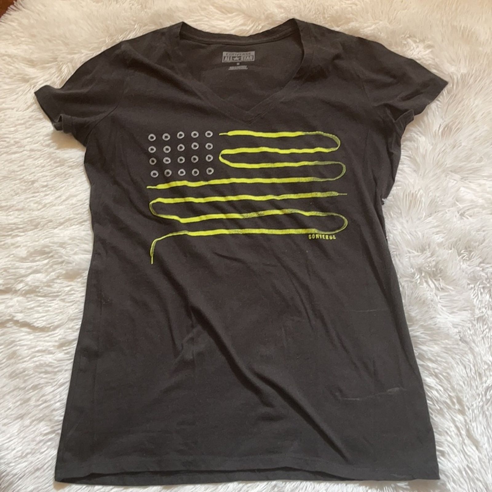 Converse Converse Black/Neon Yellow Size:Medium T-Shirt Size M / US 6-8 / IT 42-44 - 1 Thumbnail