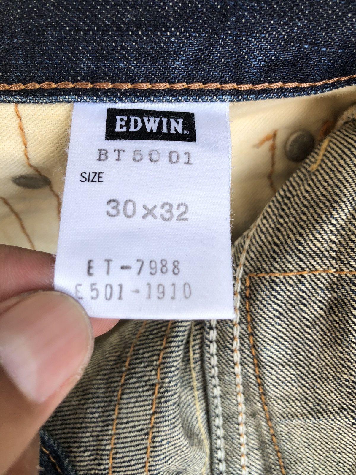 If Six Was Nine Japanese Edwin 503 Blue Trip Flared Jeans Distressed Jeans Size US 32 / EU 48 - 16 Thumbnail