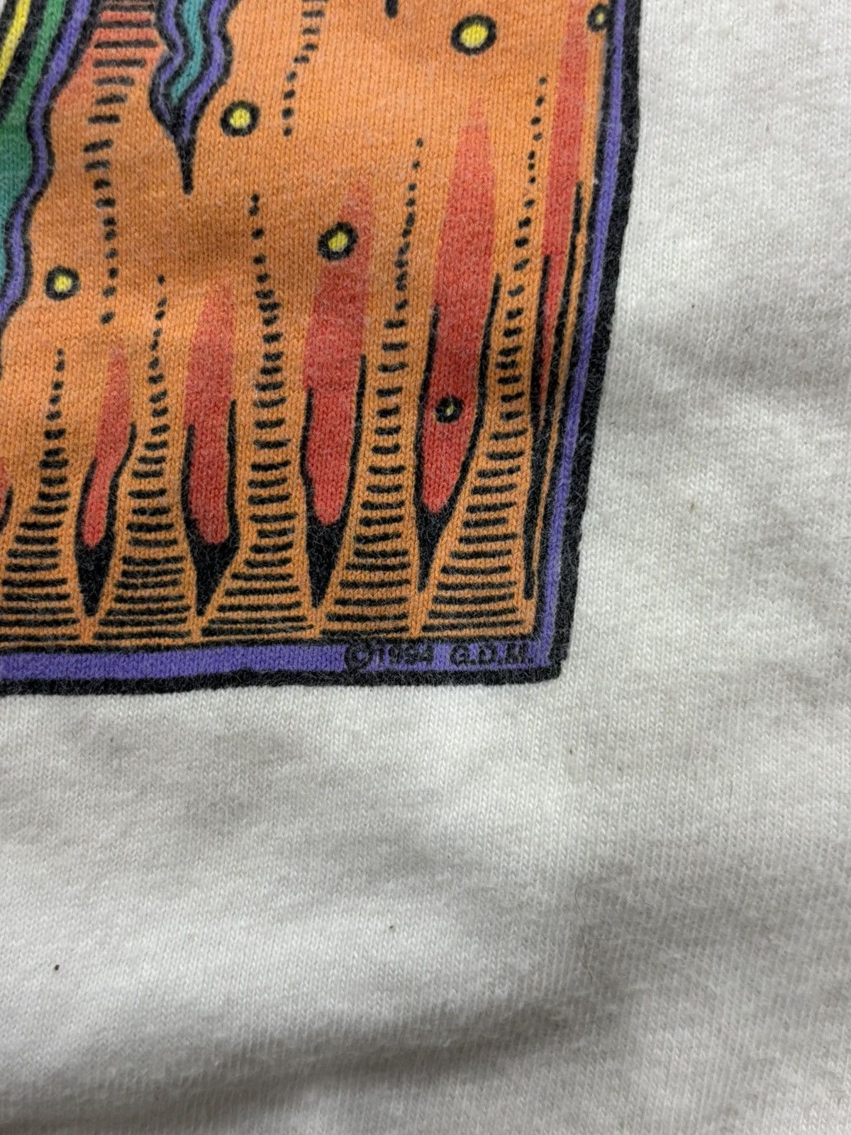 Grateful Dead × Hanes 94s Haines Great Full Dead Factal Skull Short Sleeve Size US L / EU 52-54 / 3 - 5 Thumbnail