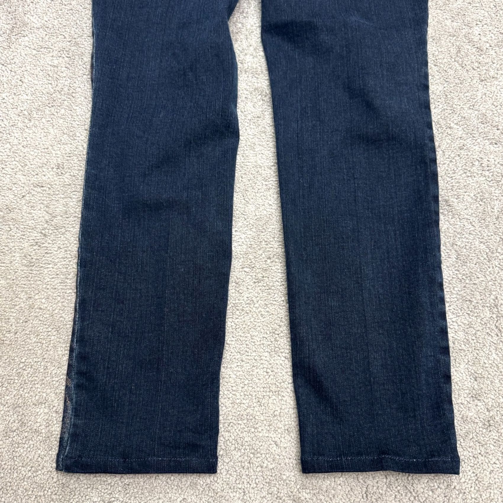 Vintage Chico's Platinum Leopard Slim Straight Denim Jeans Womens Blue 34x29 5-Pocket Stretch City Grunge Streetwear Vintage No Size 25" / US 0 / IT 36 - 4 Thumbnail