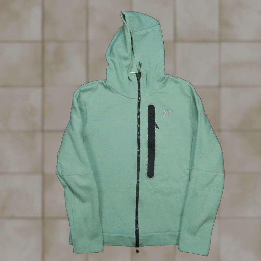 Nike Nike Hoodie Men Small Ice Green Tech Fleece Windrunner Full Zip Jacket Swoosh Size S Green Nike Sportswear Full Zip Hooded Pockets Men Size US S / EU 44-46 / 1 - 1 Thumbnail