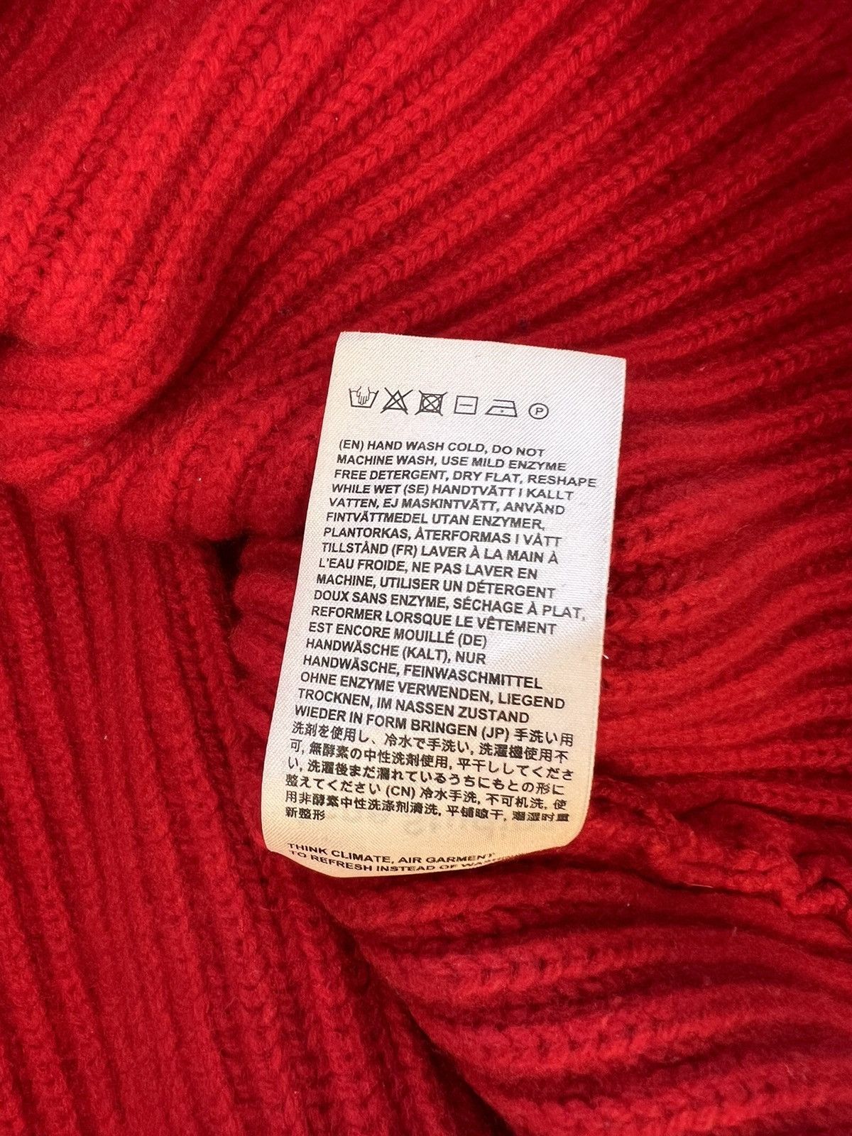 Acne Studios Women's Acne Studios Deborah L-wool Sweater Red Size S / US 4 / IT 40 - 8 Thumbnail
