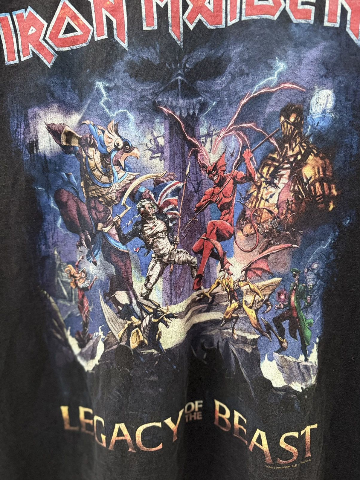 Band Tees × Iron Maiden Iron Maiden Legacy of the Beast 2016 Tshirt Tour Merch Size US M / EU 48-50 / 2 - 3 Thumbnail