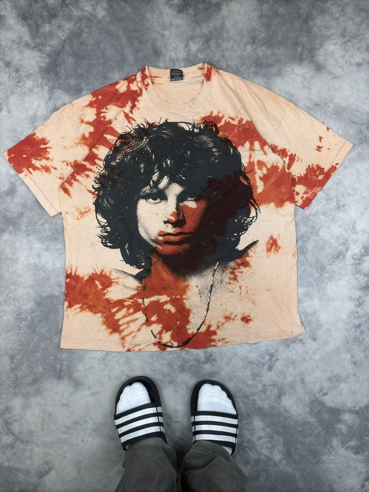 Band Tees Vintage 90s Jim Morrison The Doors Photo Face T shirt RARE Size US XL / EU 56 / 4 - 1 Thumbnail