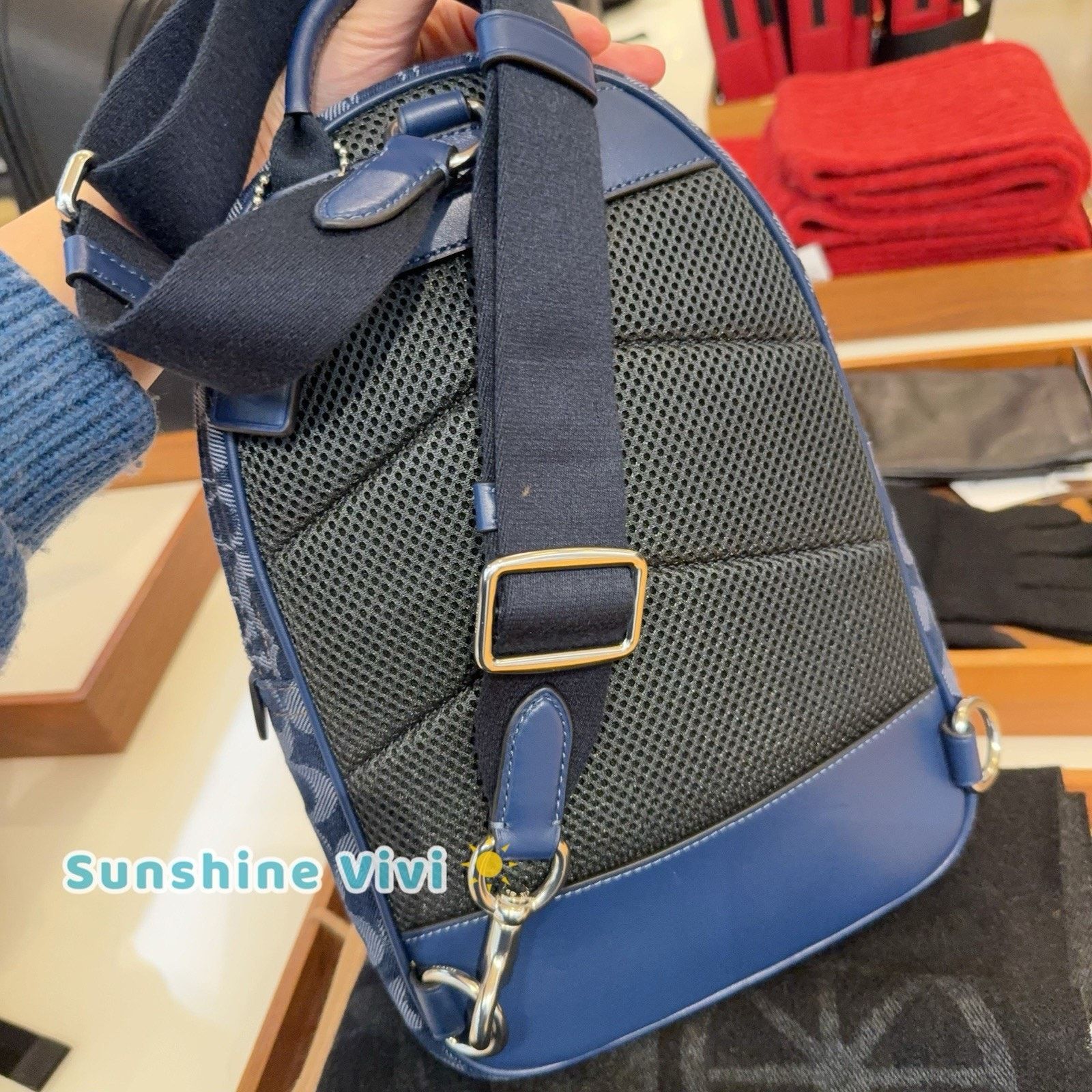 Coach NWT coach Charter Pack In Signature Denim Deep blue CAJ87 Size ONE SIZE - 5 Thumbnail