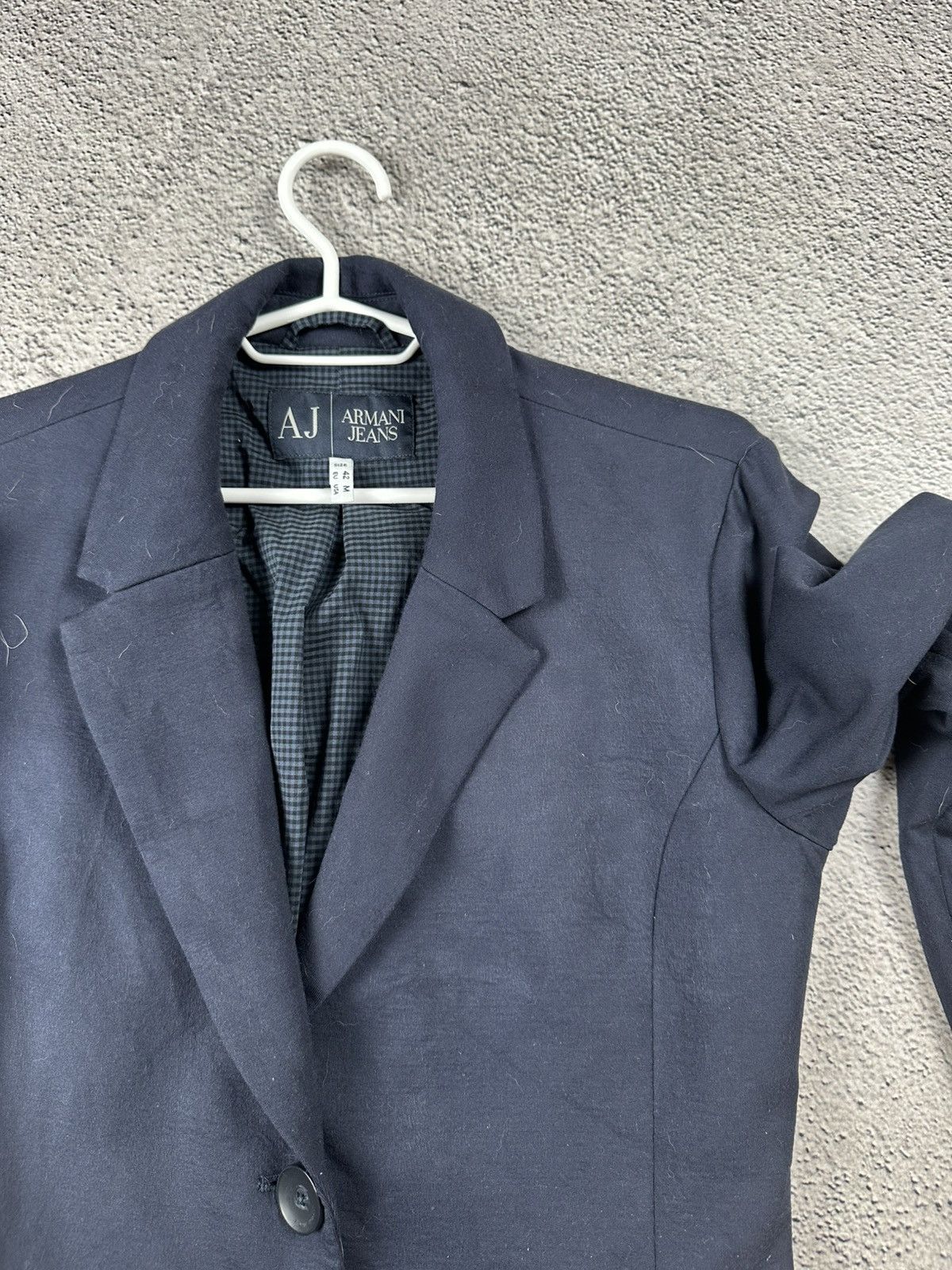 Giorgio Armani Armani Jeans Woman’s Blue Coat Jacket Old Money Style Size M / US 6-8 / IT 42-44 - 6 Thumbnail