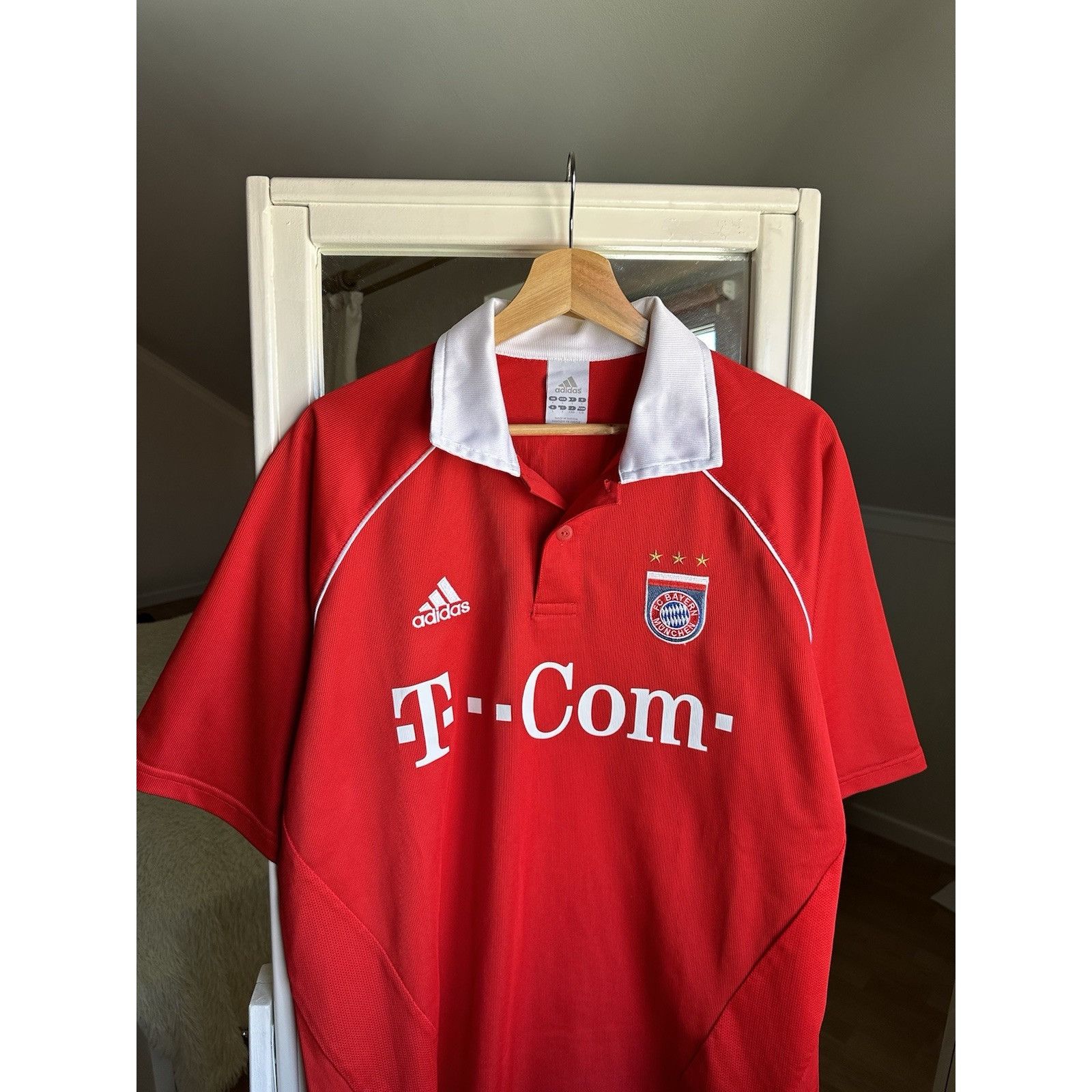 Adidas BAYERN MUNICH 2005 2006 HOME FOOTBALL SHIRT SOCCER JERSEY AD Size US L / EU 52-54 / 3 - 2 Thumbnail