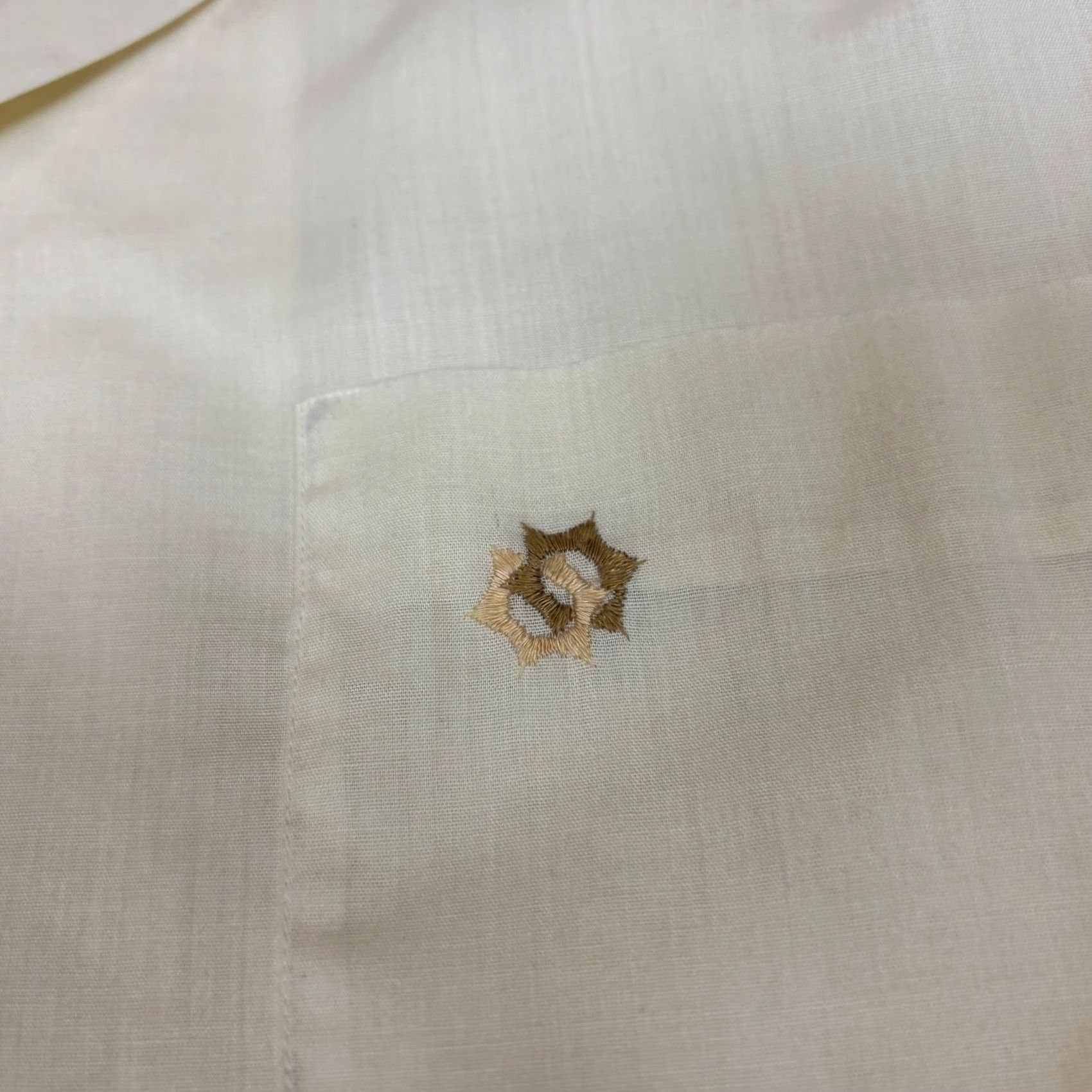 Vintage VINTAGE Penney's Towncraft Shirt M Cream 50s Loop Collar Button Up Rockabilly Mens Size US M / EU 48-50 / 2 - 6 Thumbnail