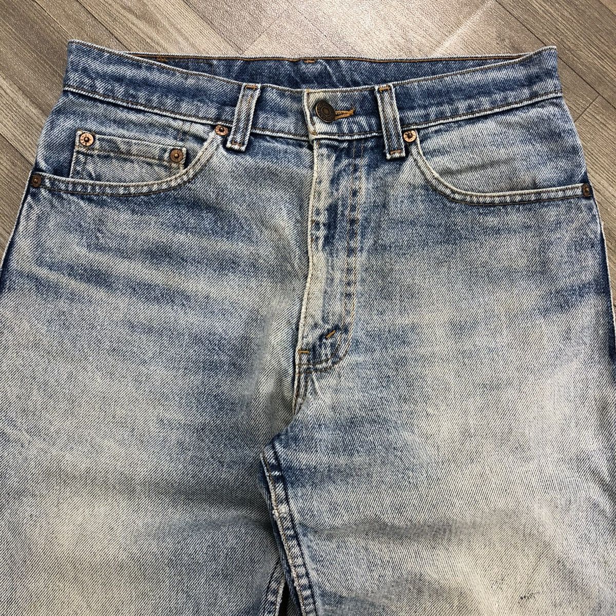 Levi's × Levi's Vintage Clothing 🇺🇸90’s Vintage Levis 510 Straight Nice Faded Jeans Size US 28 / EU 44 - 5 Thumbnail
