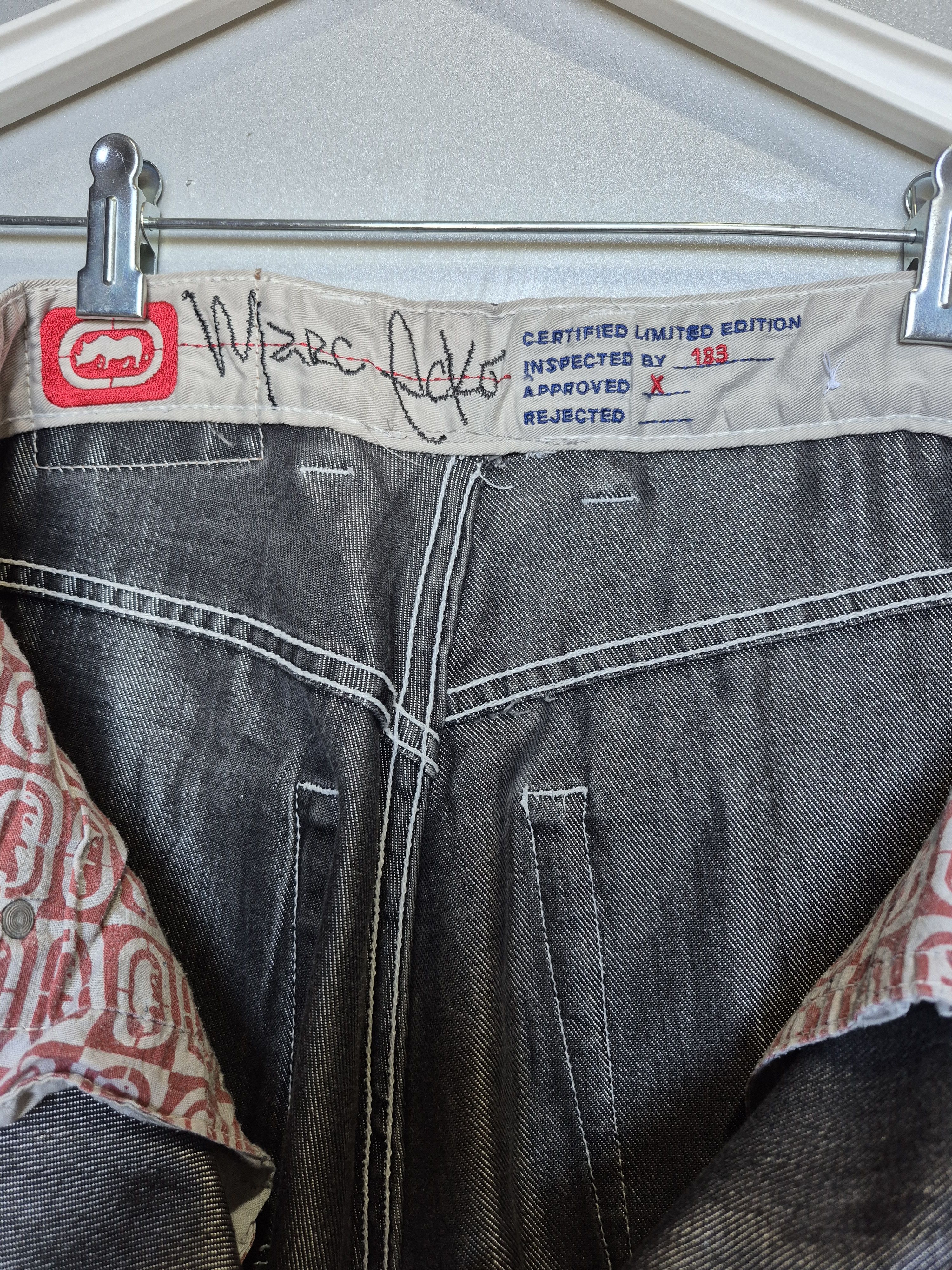 Ecko Unltd. Ecko Unltd jeans silver metallic baggy pants Y2K 5th An Size US 26 / EU 42 - 9 Thumbnail