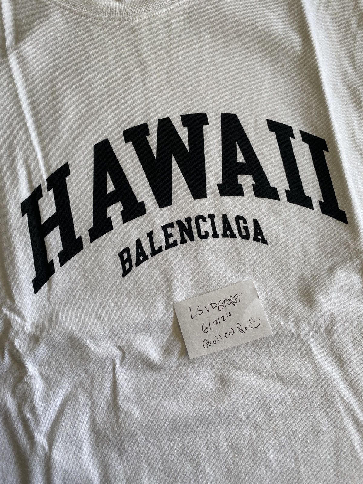 Balenciaga Balenciaga Hawaii Exclusive oversize Tee White Medium Size US M / EU 48-50 / 2 - 1 Thumbnail
