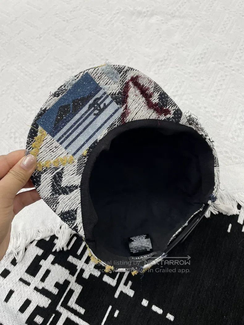 Chanel Chanel Colourful rhinestone sequin tweed baseball cap Size ONE SIZE - 5 Thumbnail
