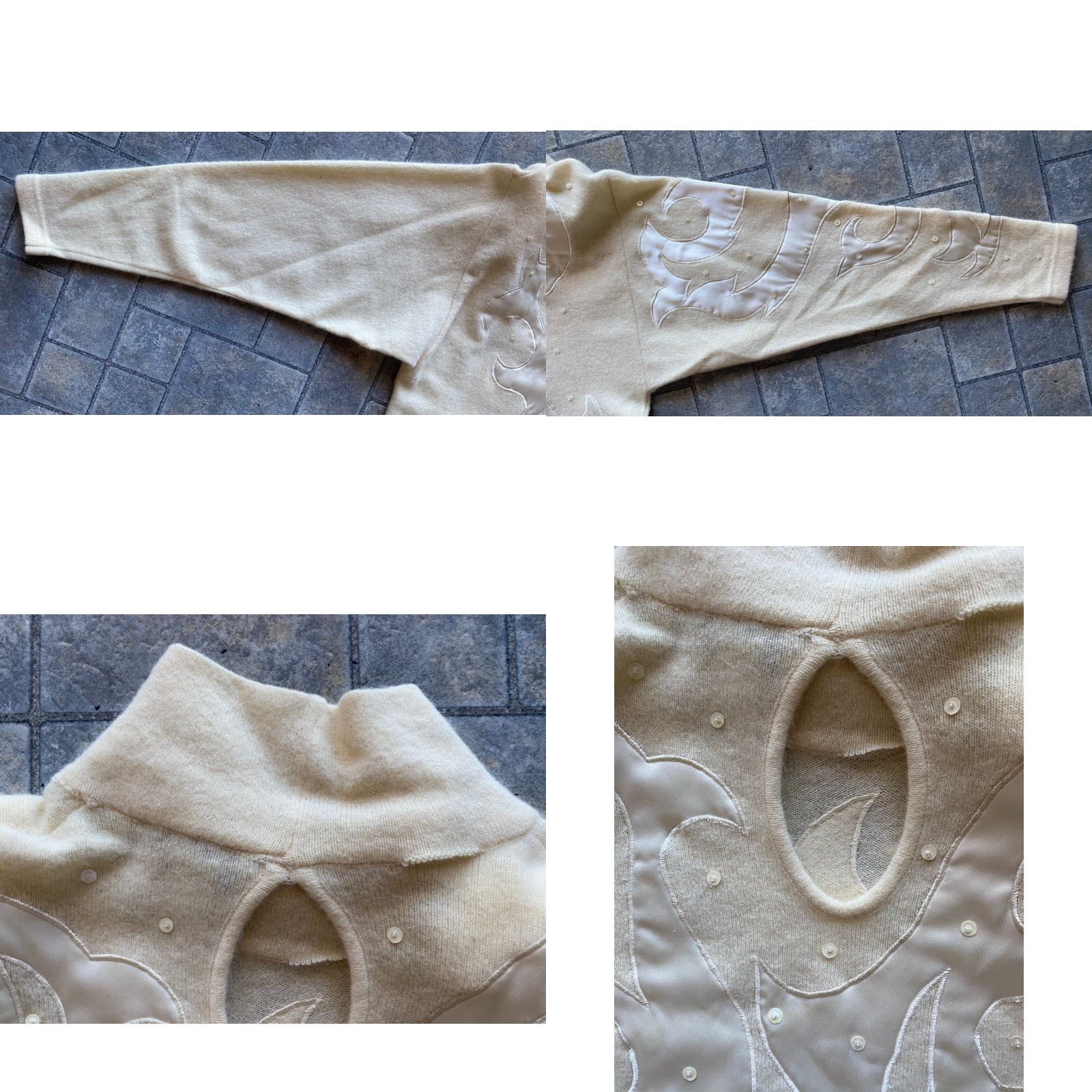 Vintage VINTAGE Outlander Dress Wool Angora Women’s M White 1980s Hong Kong Made In Hong Kong Dress Womens M White Outlander Size M / US 6-8 / IT 42-44 - 10 Thumbnail