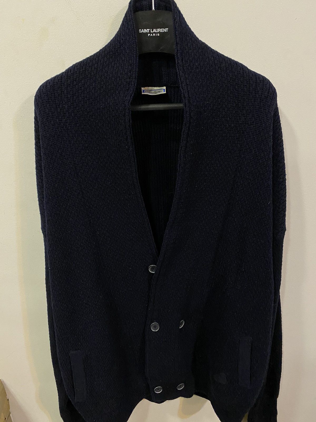 Yves Saint Laurent 90s YSL Cardigan Wool Soft YSL Sweater Size US XXL / EU 58 / 5 - 8 Thumbnail