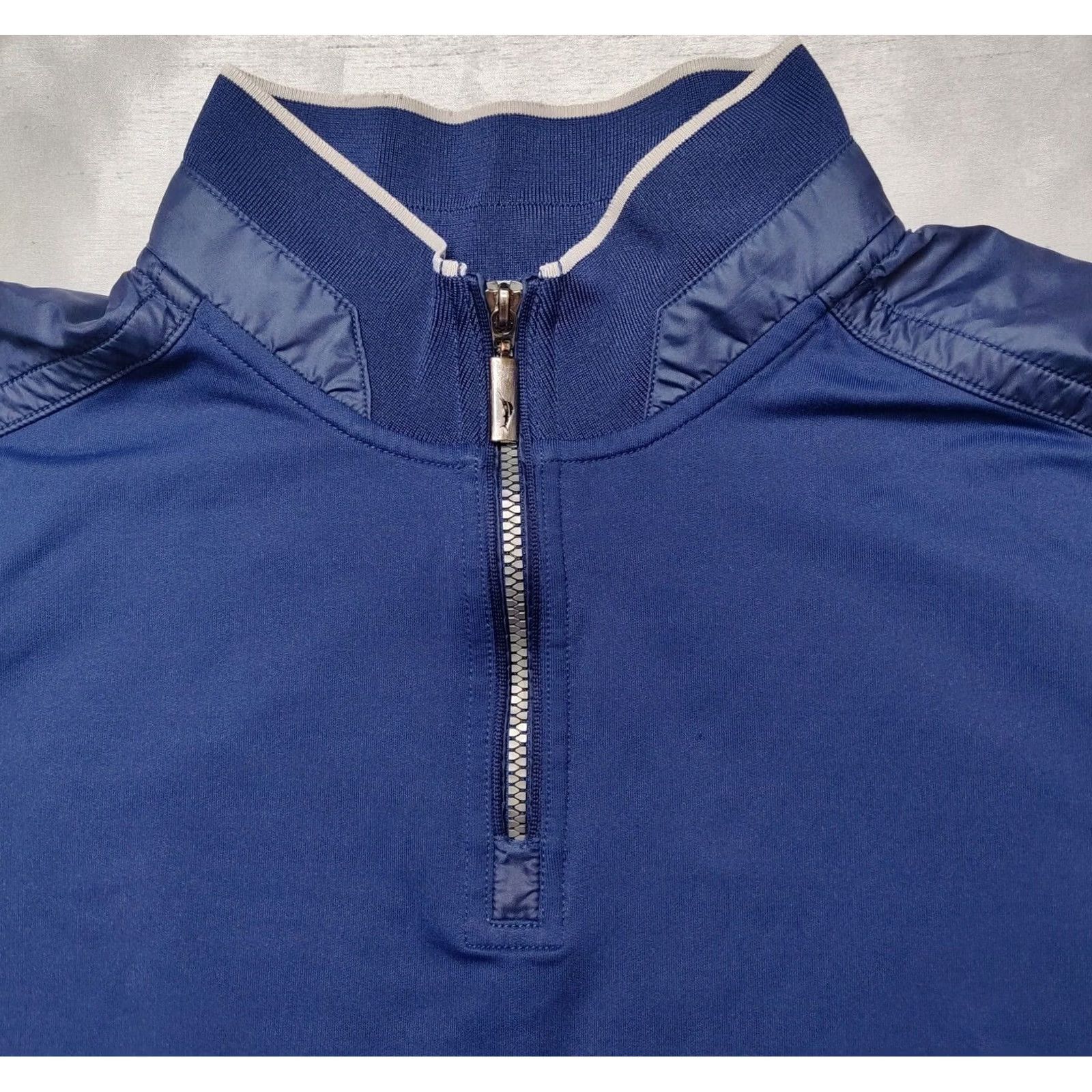 Tommy Bahama TOMMY BAHAMA Men XL Blue 1/4 Zip Pullover Sweatshirt Shirt Adult XL Blue Logo Zipper Navy? Size US XL / EU 56 / 4 - 3 Thumbnail