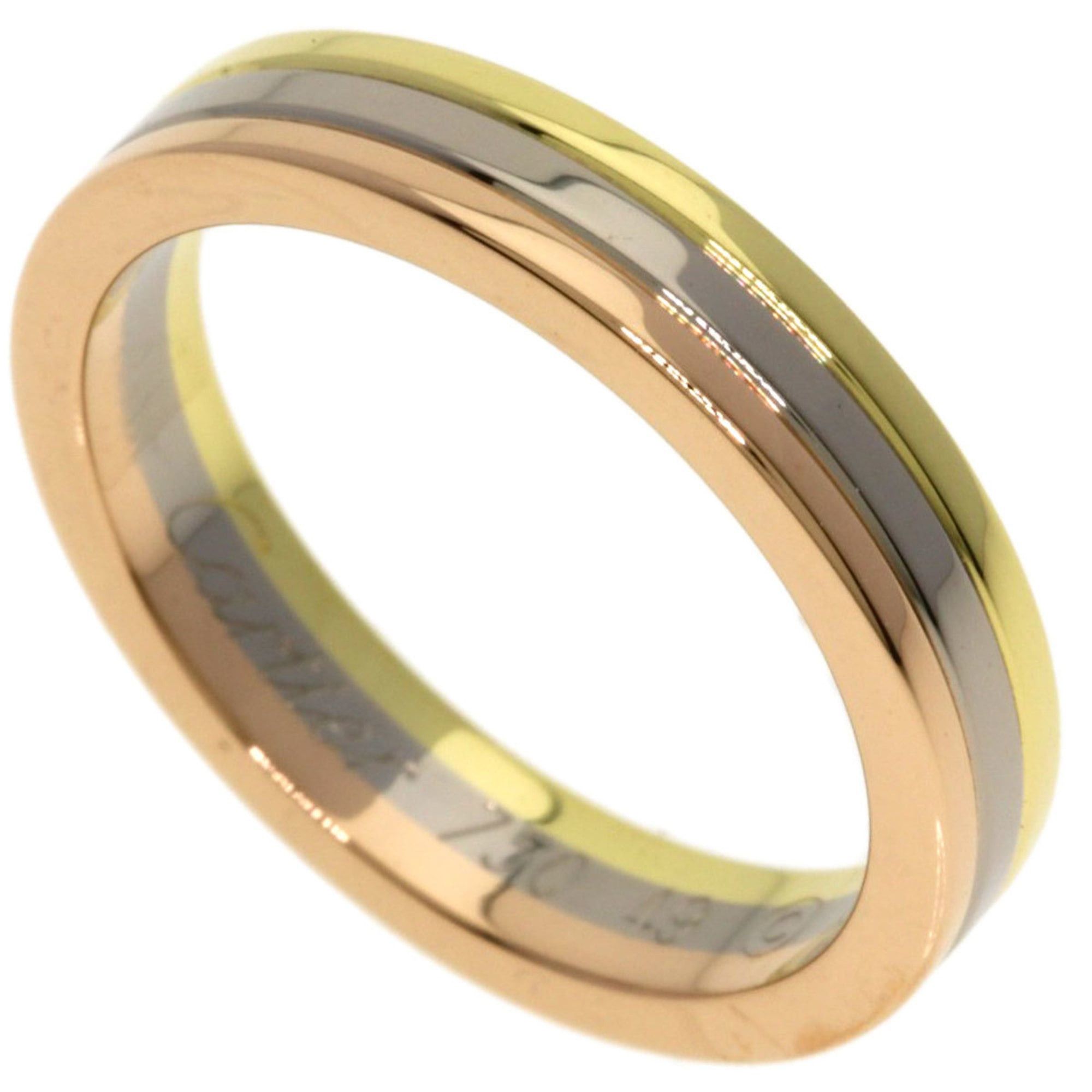 Cartier Cartier Three-Color #49 Ring, 18K Yellow Gold/18KWG/18KPG, Women's Size ONE SIZE - 1 Thumbnail